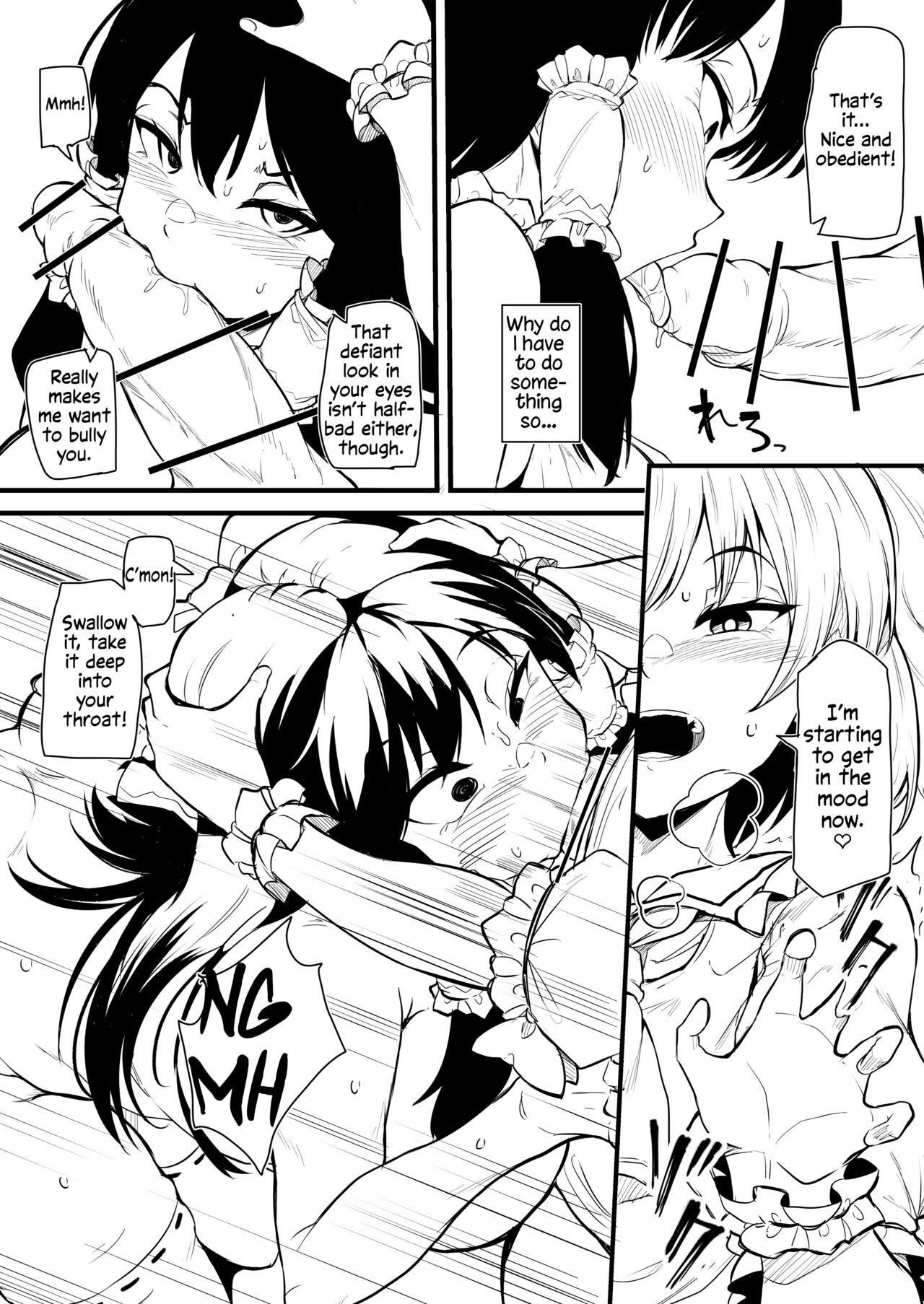Futanari Flan-chan Ga Reimu O Choukyou Suru Manga | Futanari Flan-chan Training Reimu page 10 full