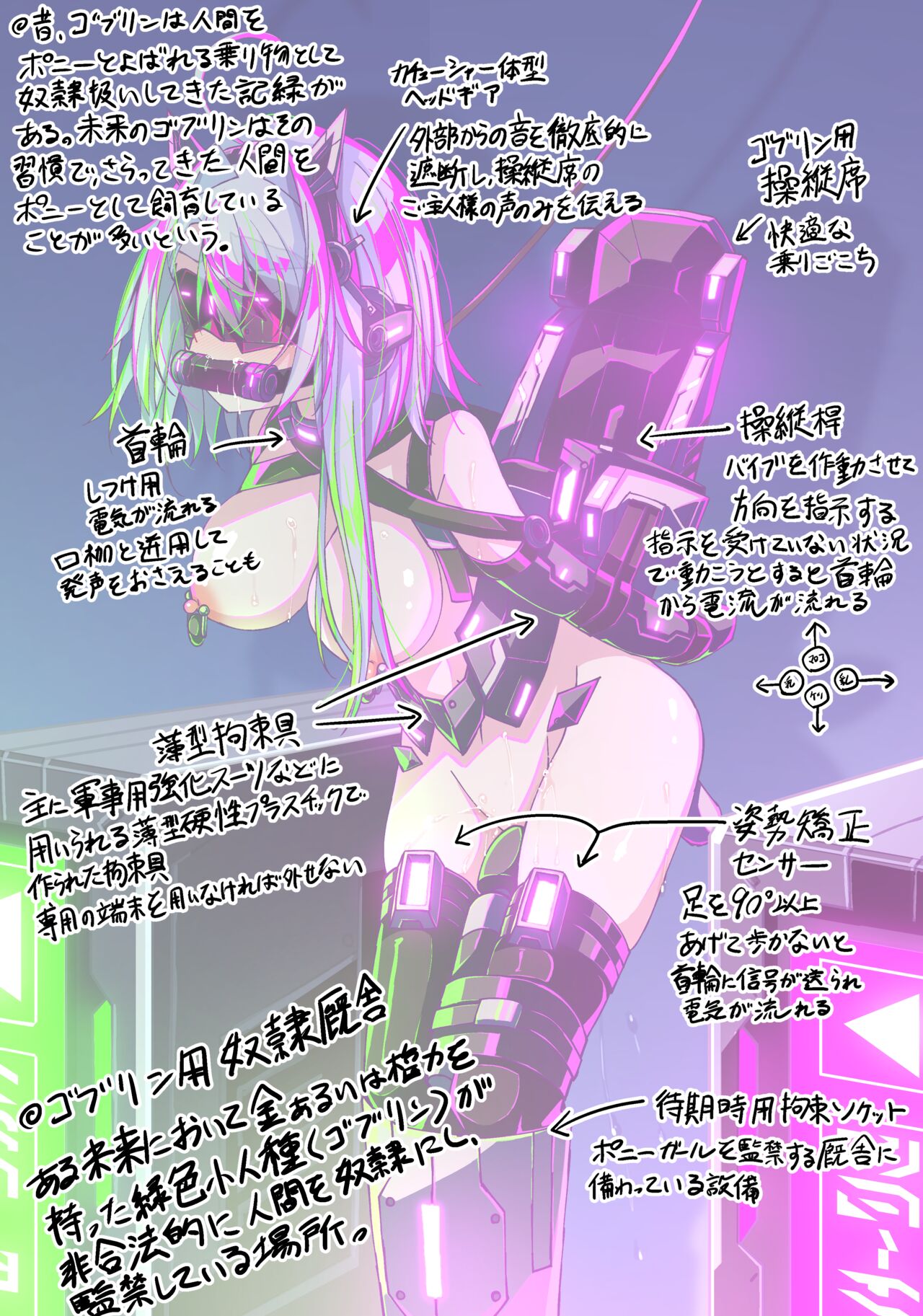 Kinmirai Pony Girl Omake no 1 Page "Race" & Kousokugu Settei Shiryou page 5 full