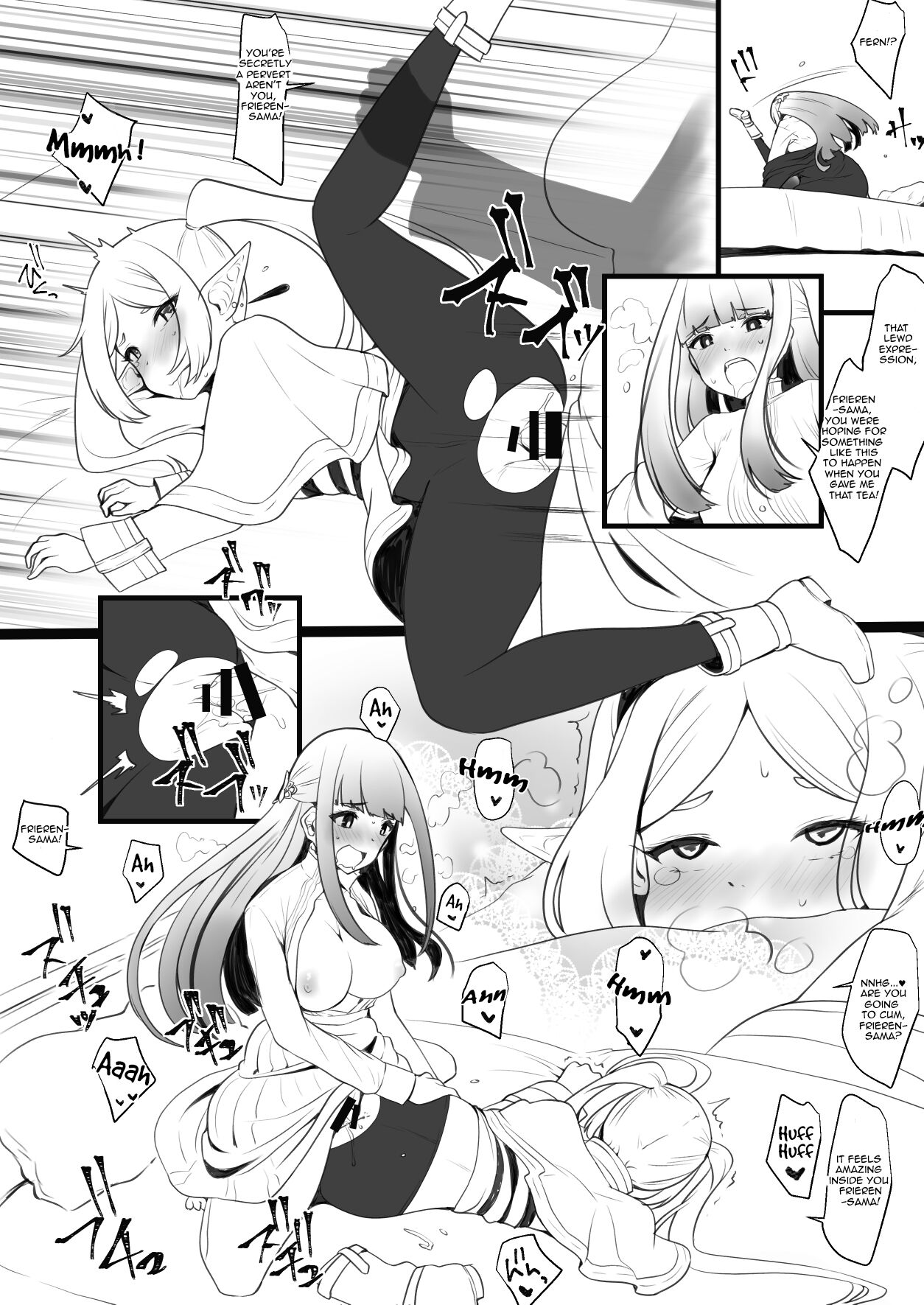 Hen na Ocha Nonde Futanari ni Natta Fern x Frieren | Fern x Frieren, Turning Into A Futanari After Drinking A Strange Tea page 4 full