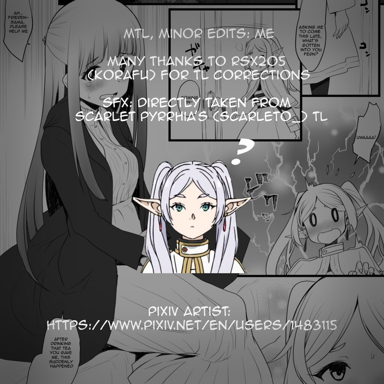 Hen na Ocha Nonde Futanari ni Natta Fern x Frieren | Fern x Frieren, Turning Into A Futanari After Drinking A Strange Tea page 6 full