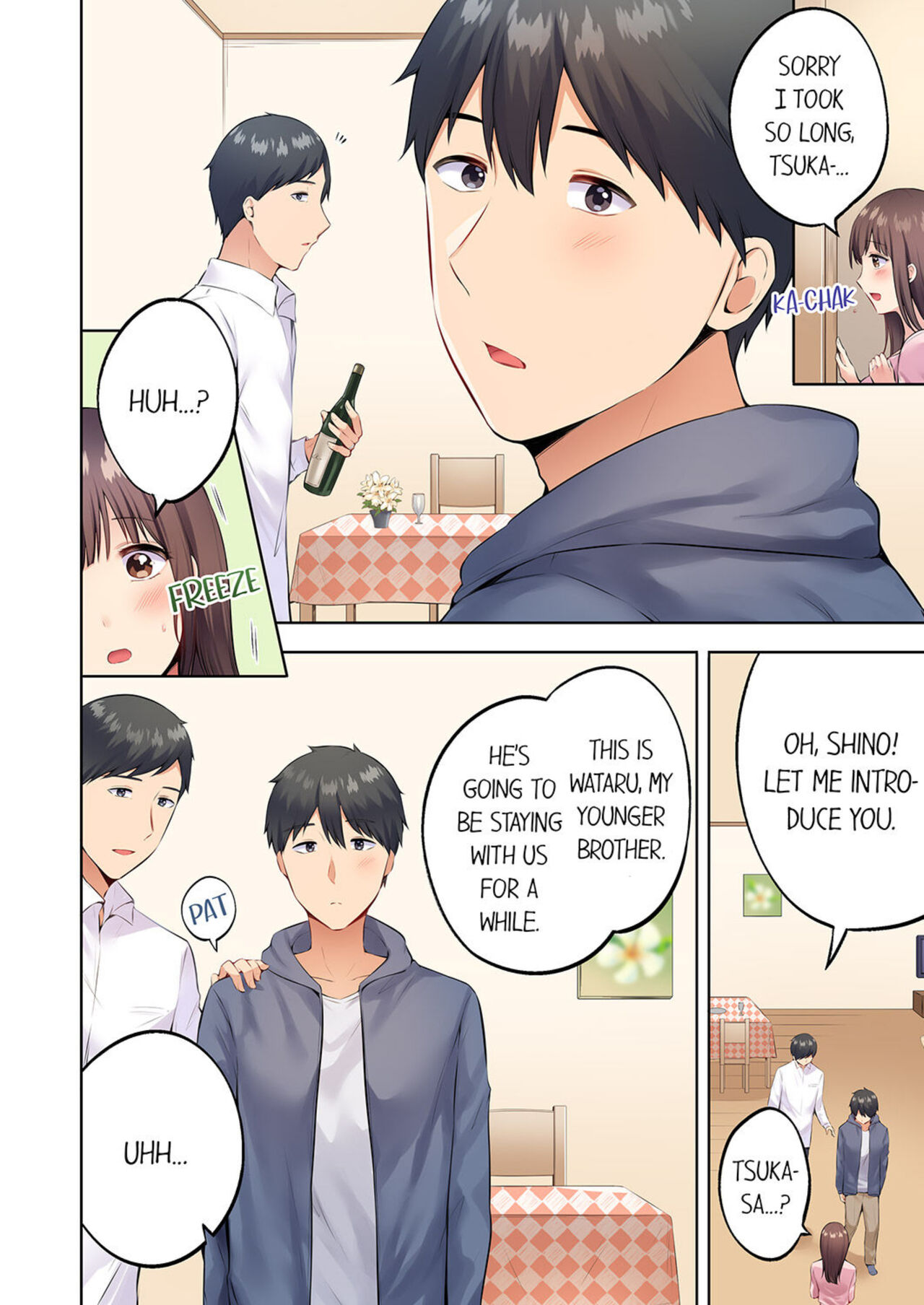 Uchiki na Hitozuma no Hashitana Ikikao ~Kairaku ni Aragaenai Kateinai Furin | A Shy Wife's Vulgar O-Face - The Irresistible Pleasure of Cheating at Home 1 page 4 full