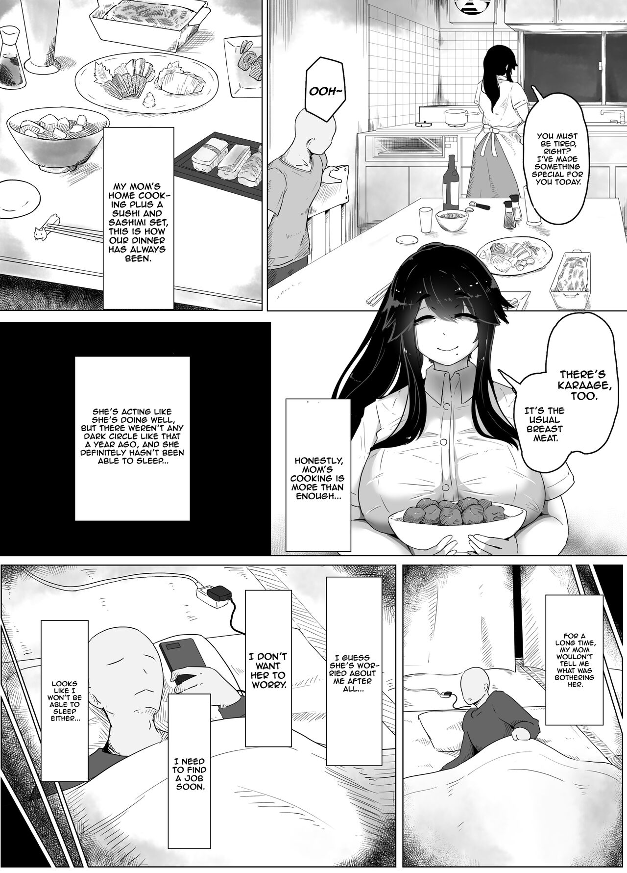 Oyasumi, Okaa-san Dounyuu | Good Night, Mom introduction page 6 full