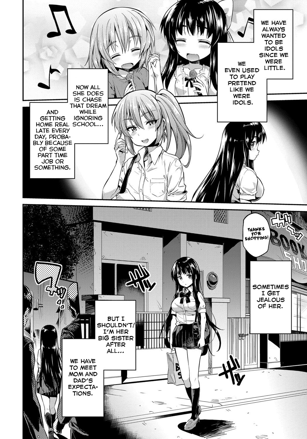 Futari wa Bitch Idol Shimai Nakadashi Kindan Live! | Both of them are Slutty Idols ~Sisters at the Forbidden Creampie Show!~ page 2 full