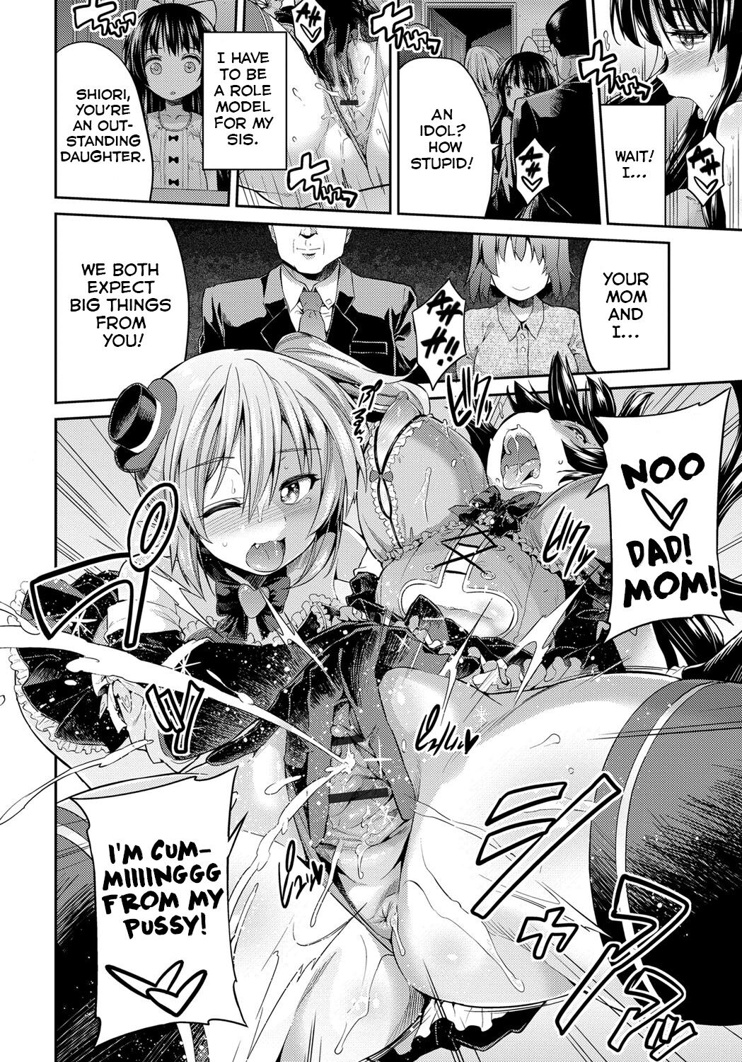 Futari wa Bitch Idol Shimai Nakadashi Kindan Live! | Both of them are Slutty Idols ~Sisters at the Forbidden Creampie Show!~ page 8 full