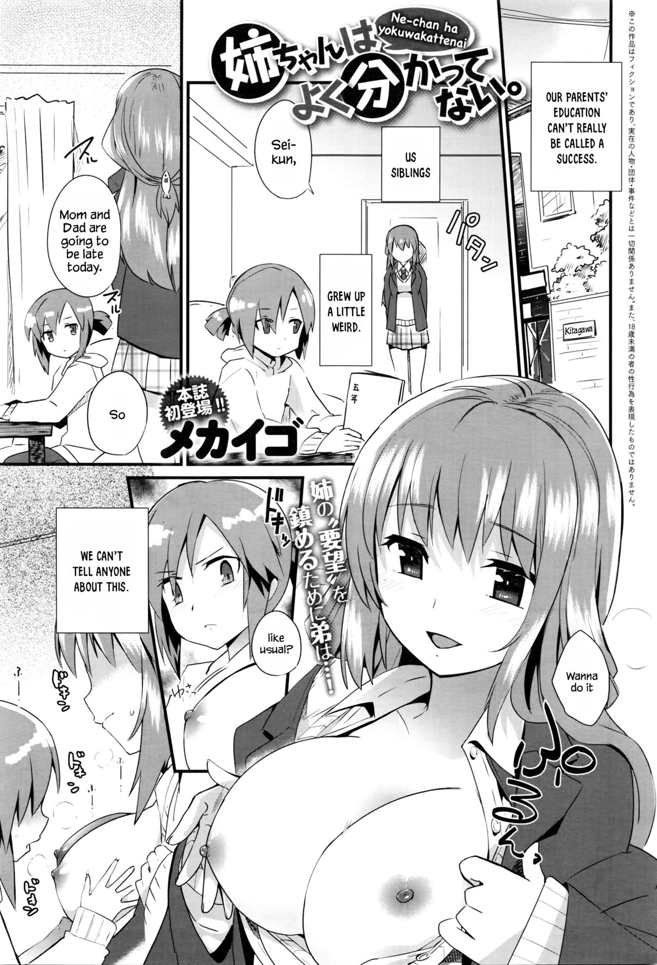 Nee-chan wa yoku wakattenai. | My Older Sister Doesn't Really Understand. Ch. 1-3 page 1 full