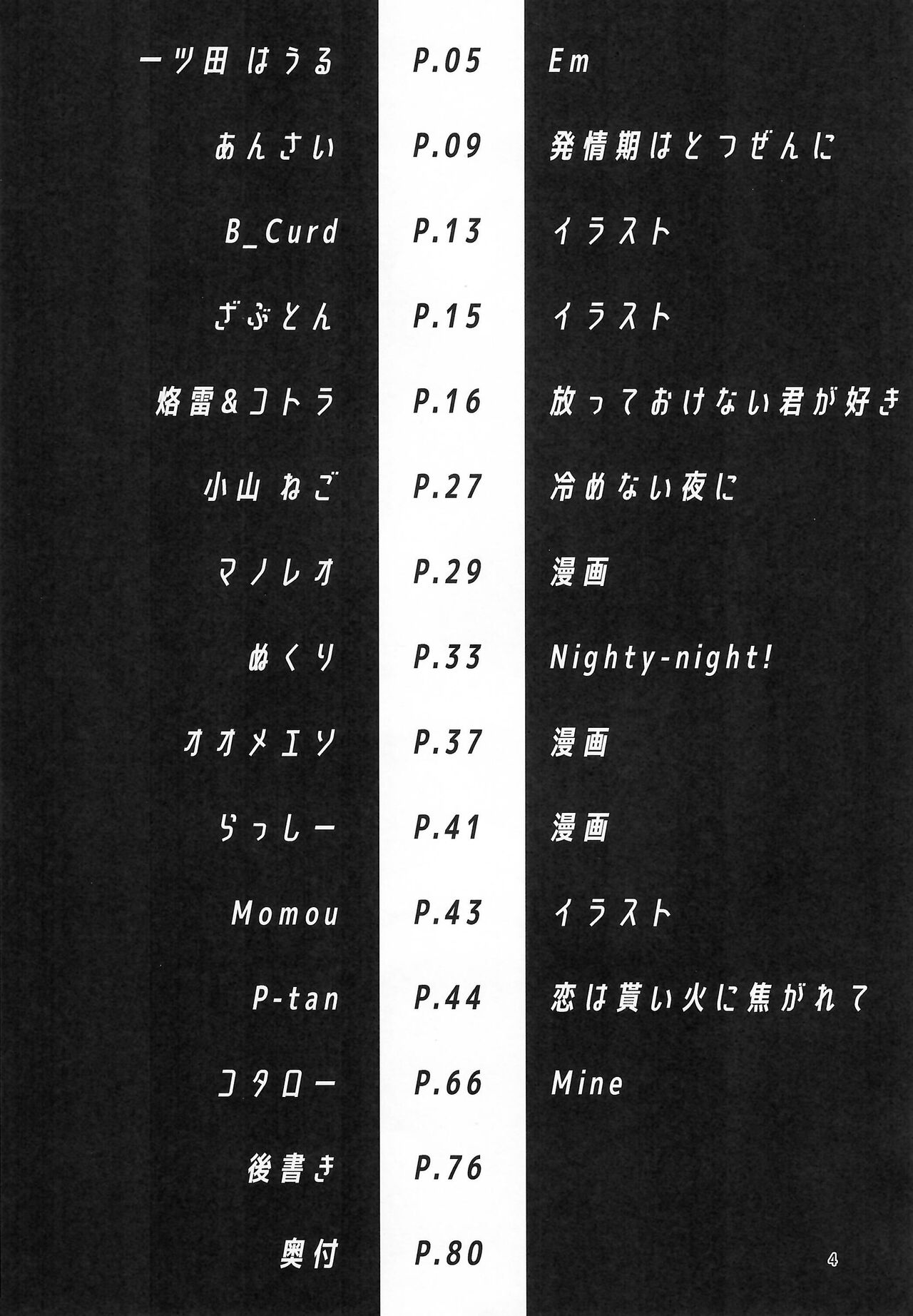 Yotsu Ashi BL Anthology K9S page 4 full