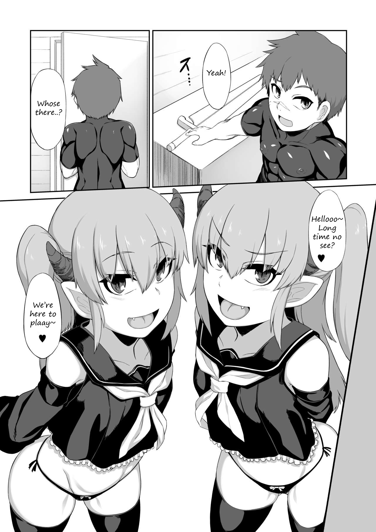 Futago Succubus to Mahou no Onaho | The Succubus Twins and the Magical Onahole page 5 full
