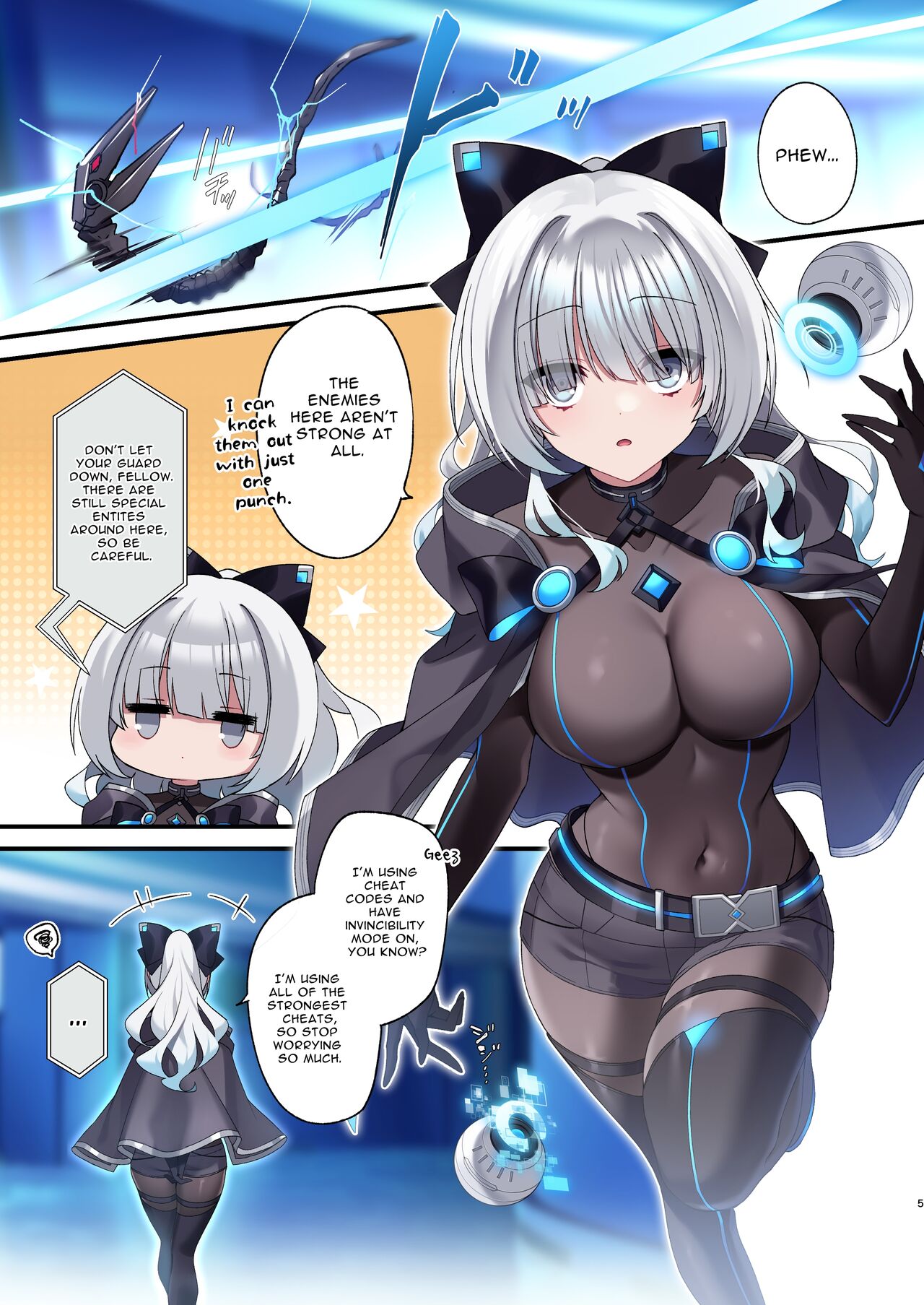 Dennou Shoujo wa Kasou Sekai ni Shizumi Yuku | Computer Girl in Cyberland page 5 full