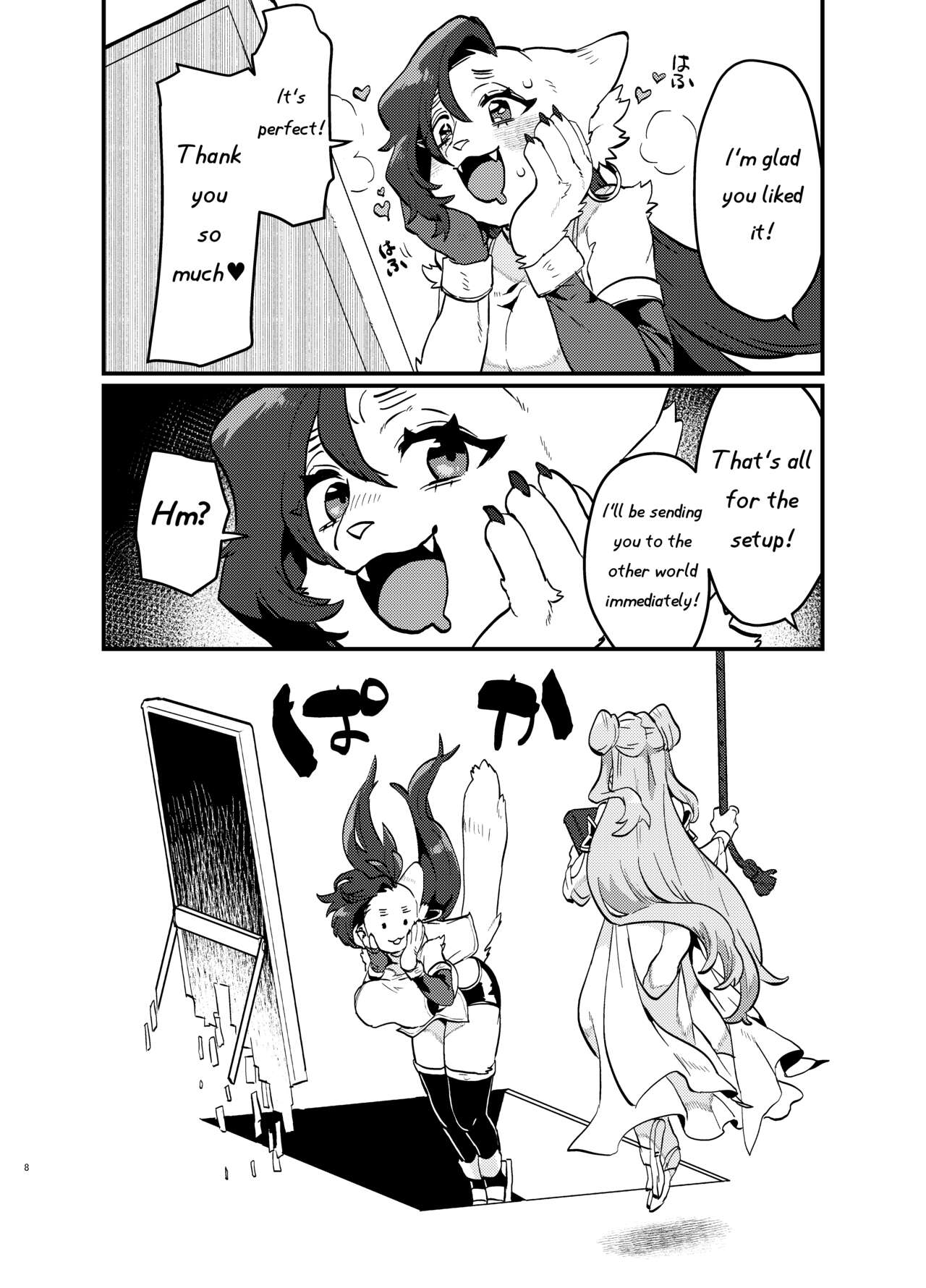 Oshikatsu Shachiku ga Isekai Tensho TF shitara Mesukemo datta Ken | Tired Office Worker is Reincarnated In Another World TF and then Became A Female Kemono page 9 full