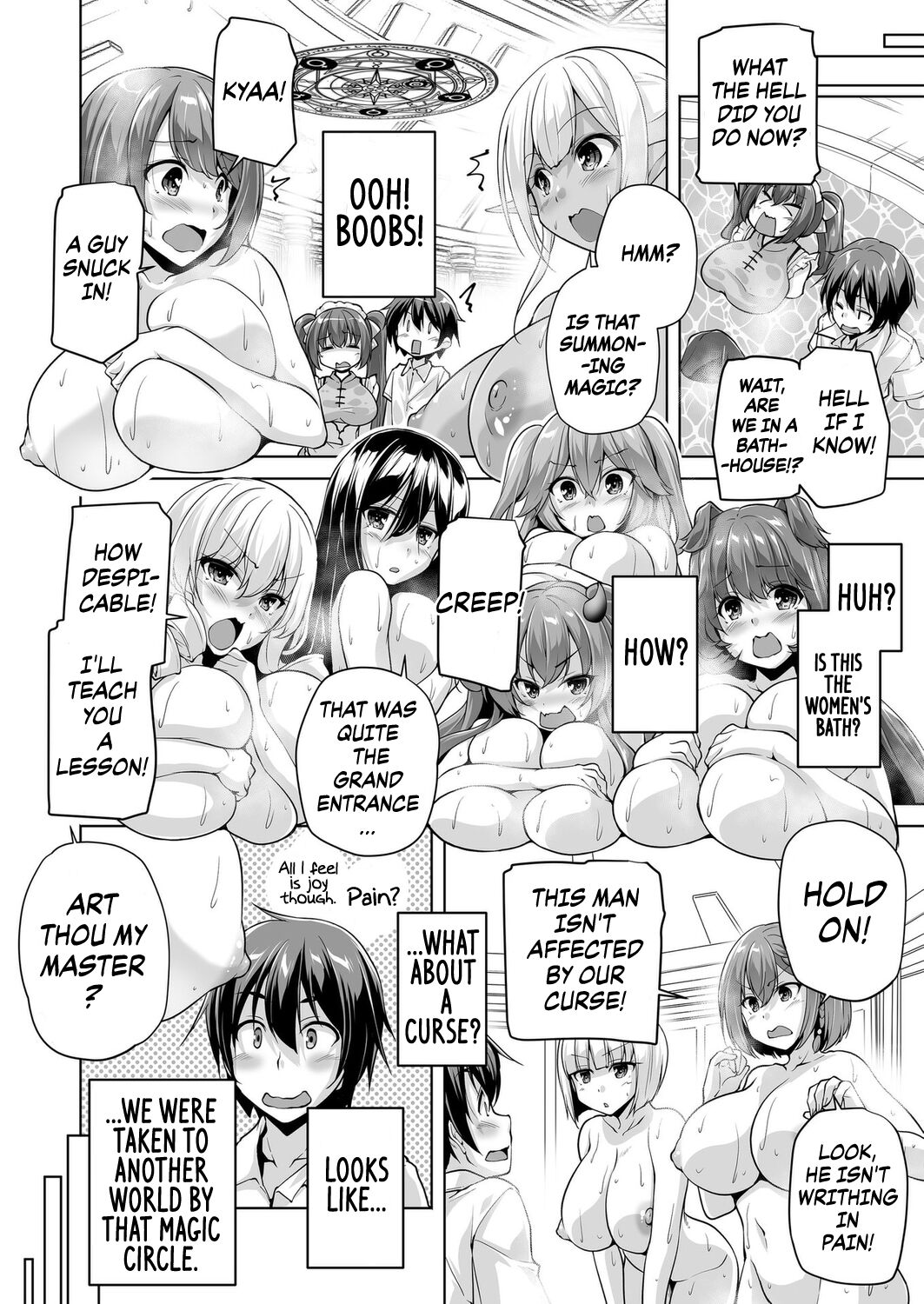 Motto! Haramase! Honoo no Oppai Isekai Oppai Maid Gakuen! Ch. 1 page 2 full