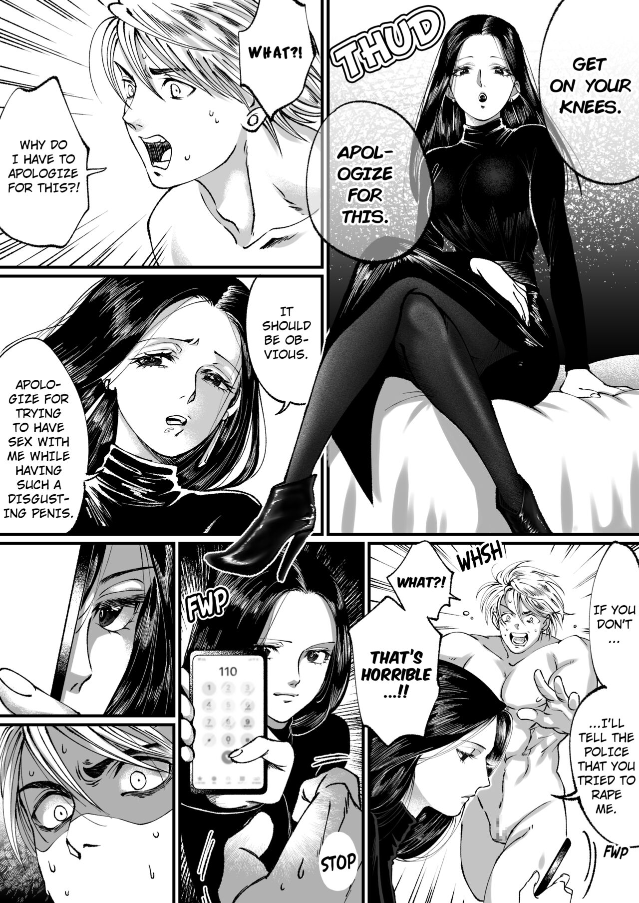 I'm a handsome macho man, but because of my small penis I was turned into a masochist with a shoe fetish page 7 full