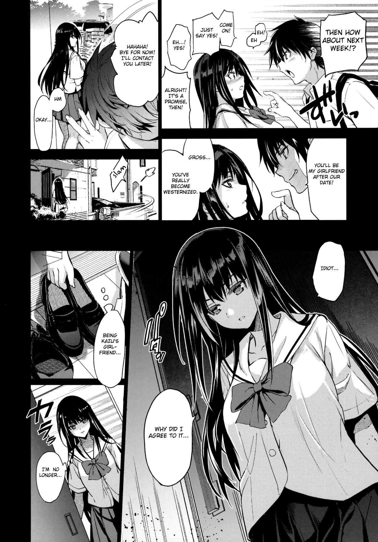 Otonari no Nie Ni Chichi ni Enko o Shiirareru Osananajimi page 6 full