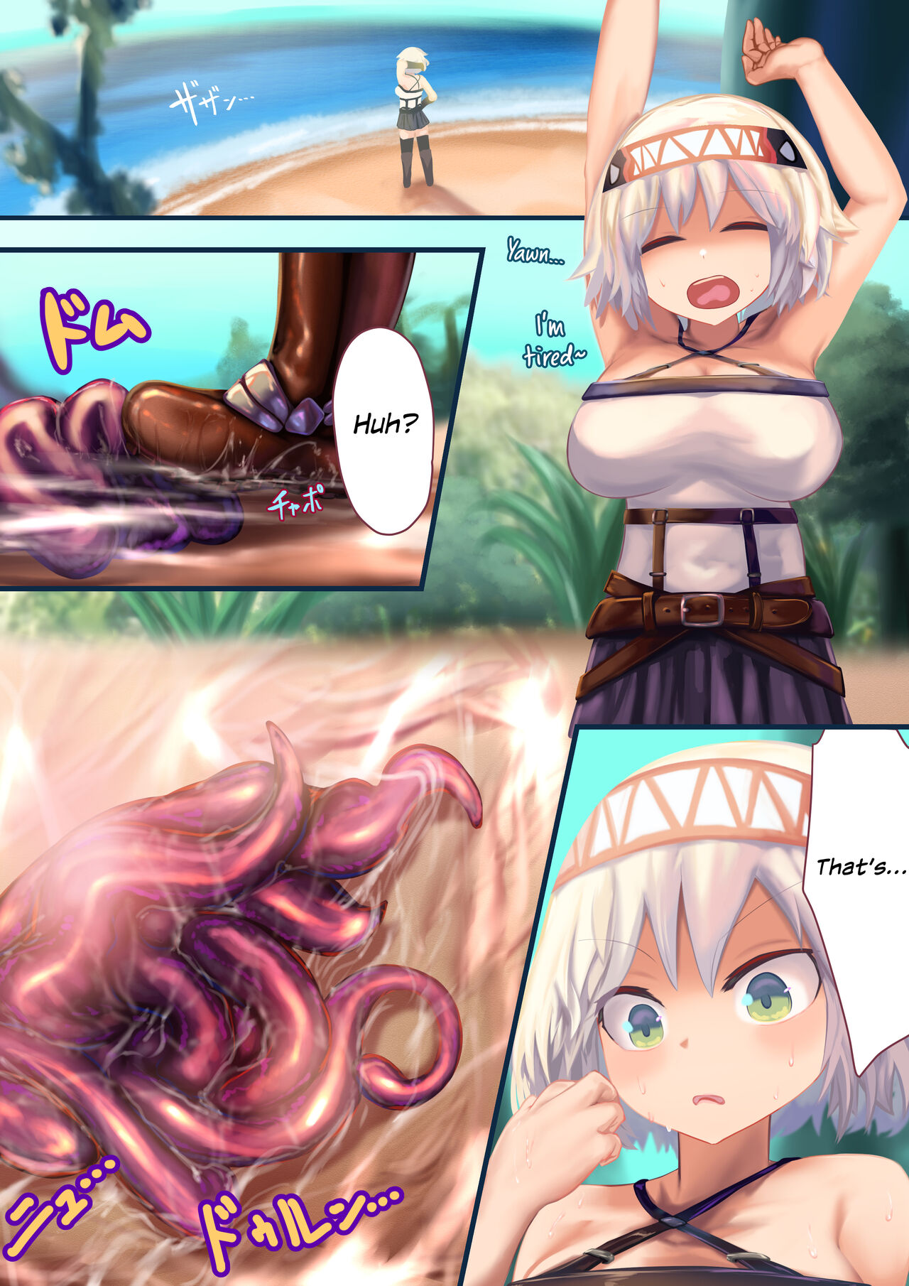 Onna Kishi "Shokushu o Hirotta node Seishori Dougu to shite Tsukatte mita" → Kekka, Tondemonai Jitai ni... page 8 full