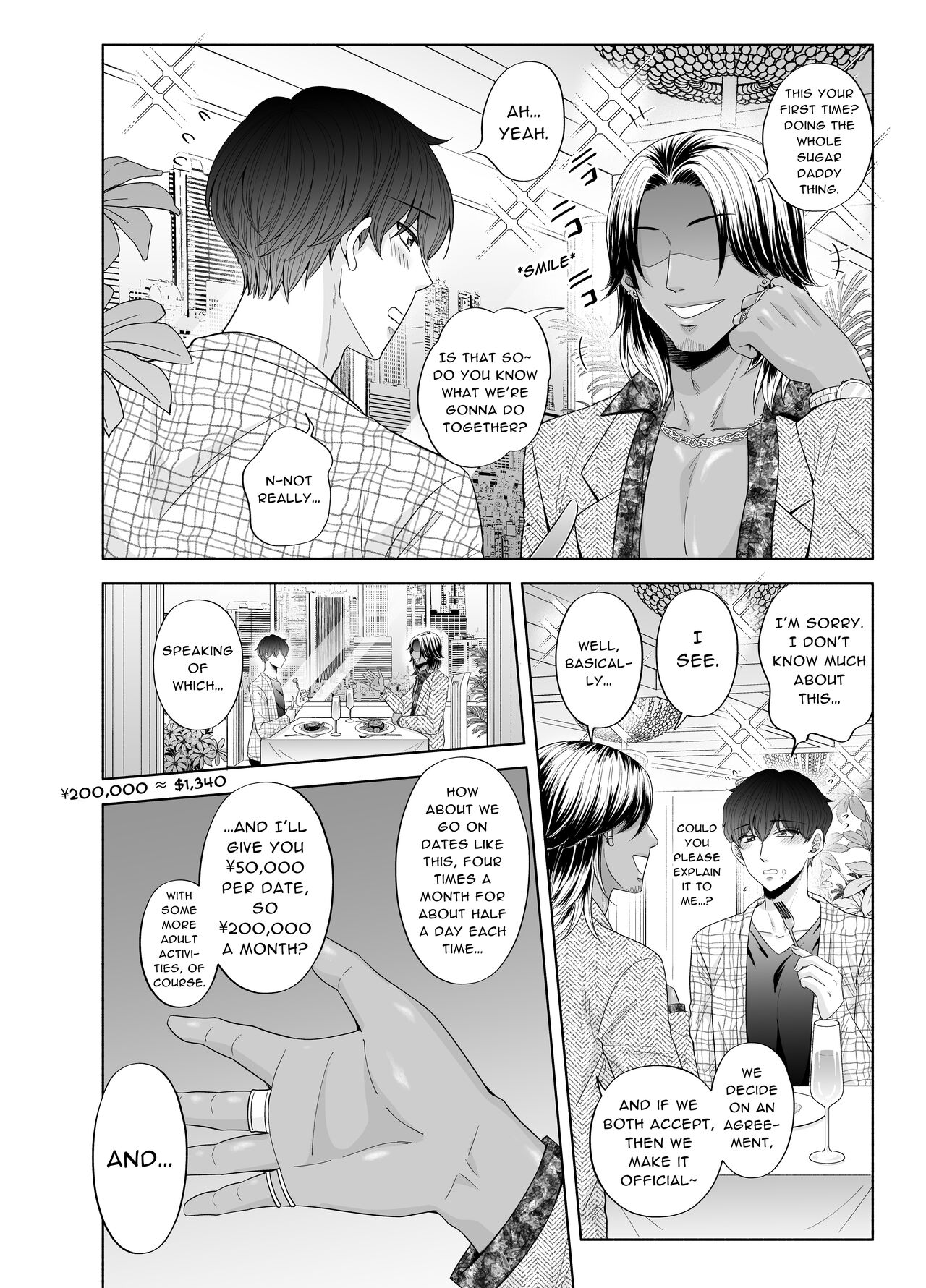 Kugakusei Touma-kun no Grey na Beit 3 ~Papakatsu Hen~ | Toma's Questionable Part-time Job 3 ~Sugar Daddy~ page 8 full