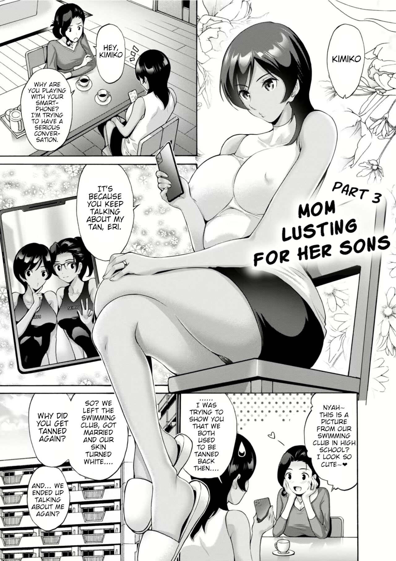 Haha wa Musuko ni Koi o Suru Ch. 3 | Mom lusting for her sons. Part 3 page 1 full