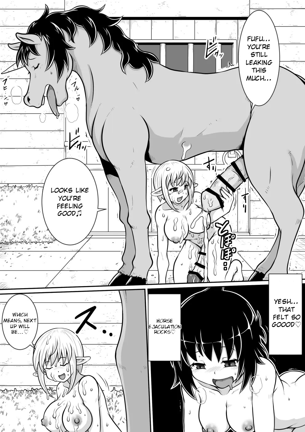 Tensei shitara Futanari Uma ni Narimashita Kouhen | Reincarnated as a Futanari Horse Second Part page 10 full