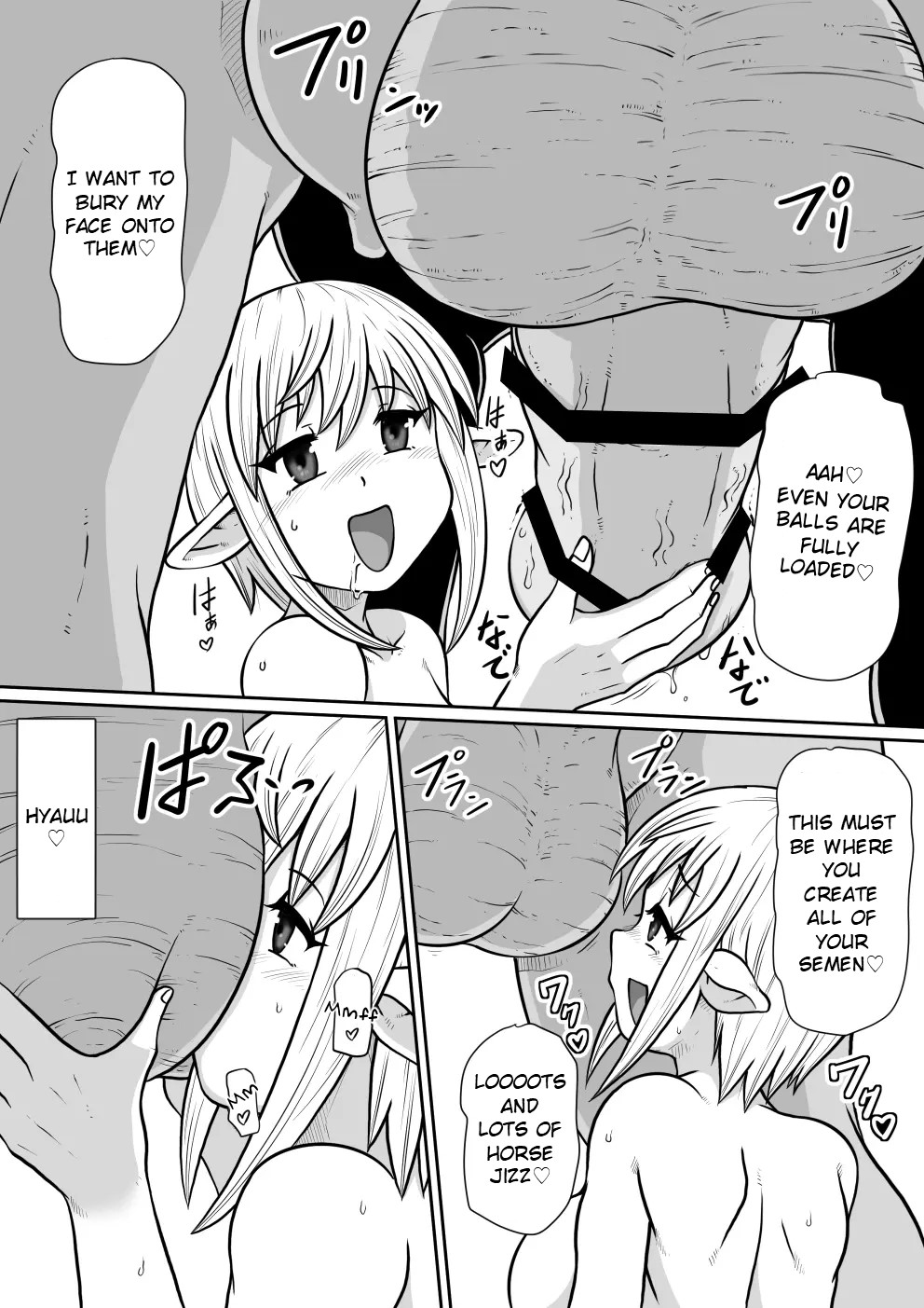 Tensei shitara Futanari Uma ni Narimashita Kouhen | Reincarnated as a Futanari Horse Second Part page 4 full