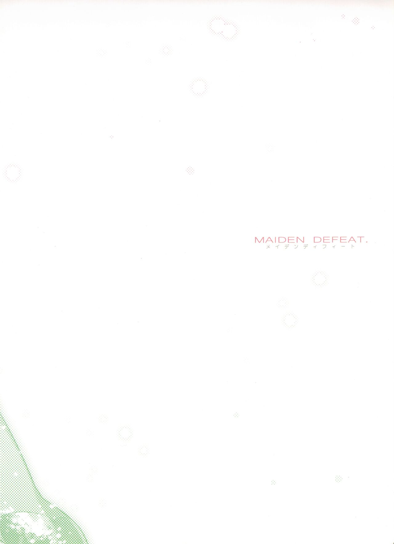 MAIDEN DEFEAT. page 2 full