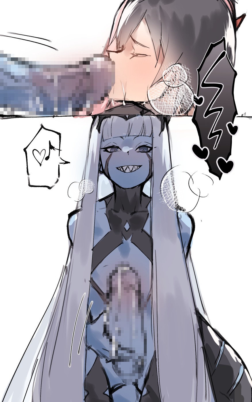 Zero Two and Zero One x Hiro futa page 8 full