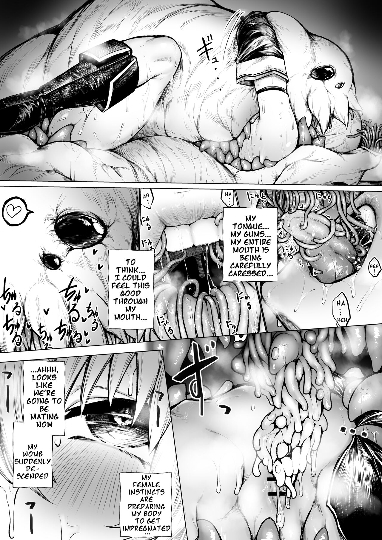 Madoushi-chan ga Mushi Monster ni Osowareru Hanashi | A Story about a Mage Who Gets Attacked by an Insect Monster  English page 8 full