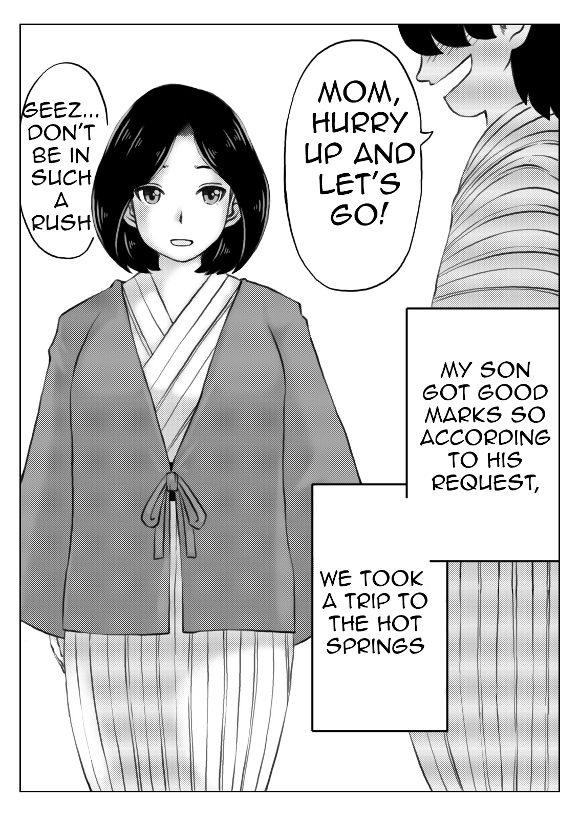 Haha to Moto Futokou Musuko no Onsen Ryoko | Mother and her Formerly Truant Son's Trip to the Hot Springs page 3 full