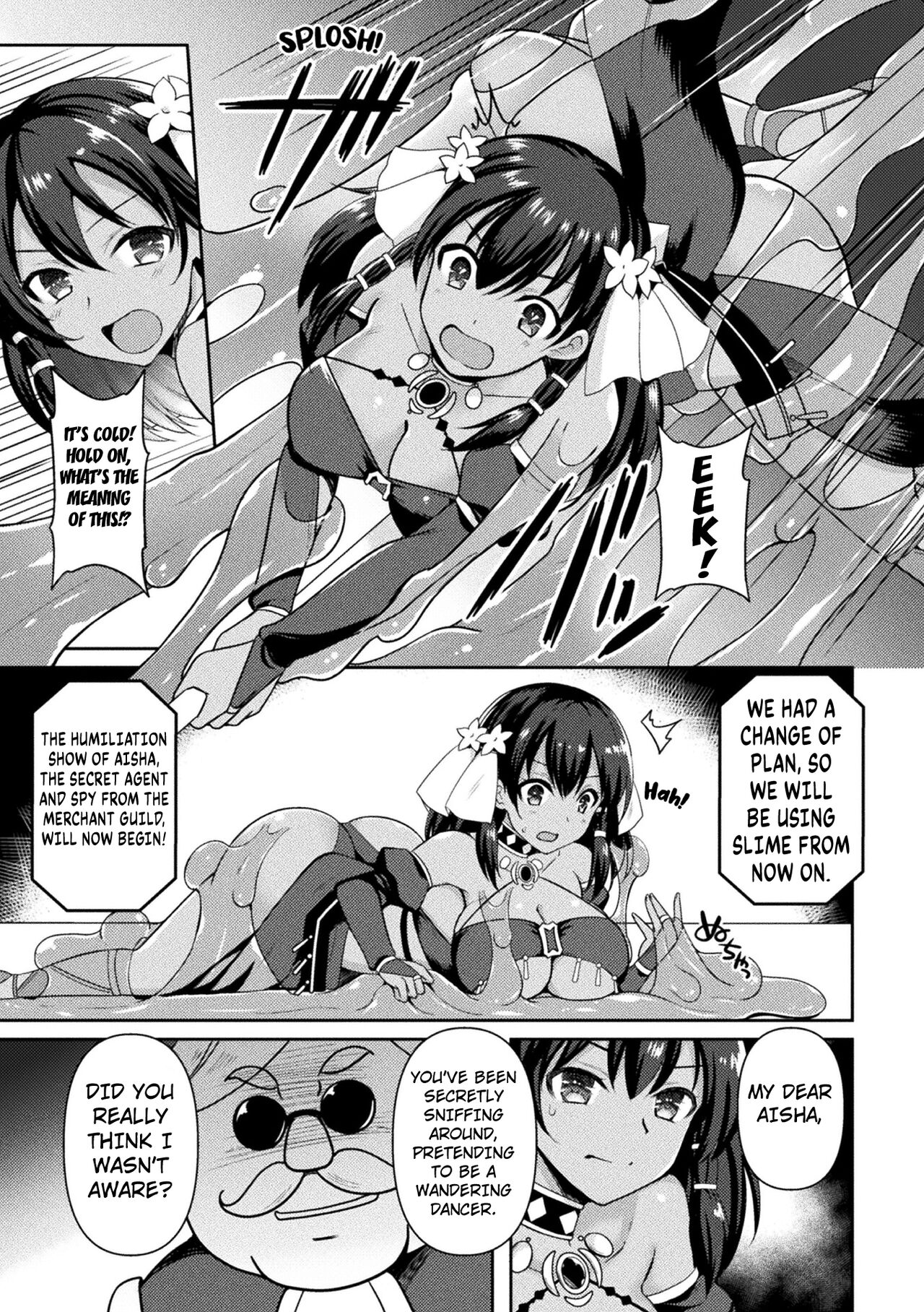 Sticky Dance ~Mittei Aisha Chijoku no Slime Show~ | Sticky Dance. ~The Humiliation Show of Aisha the Spy~ page 3 full