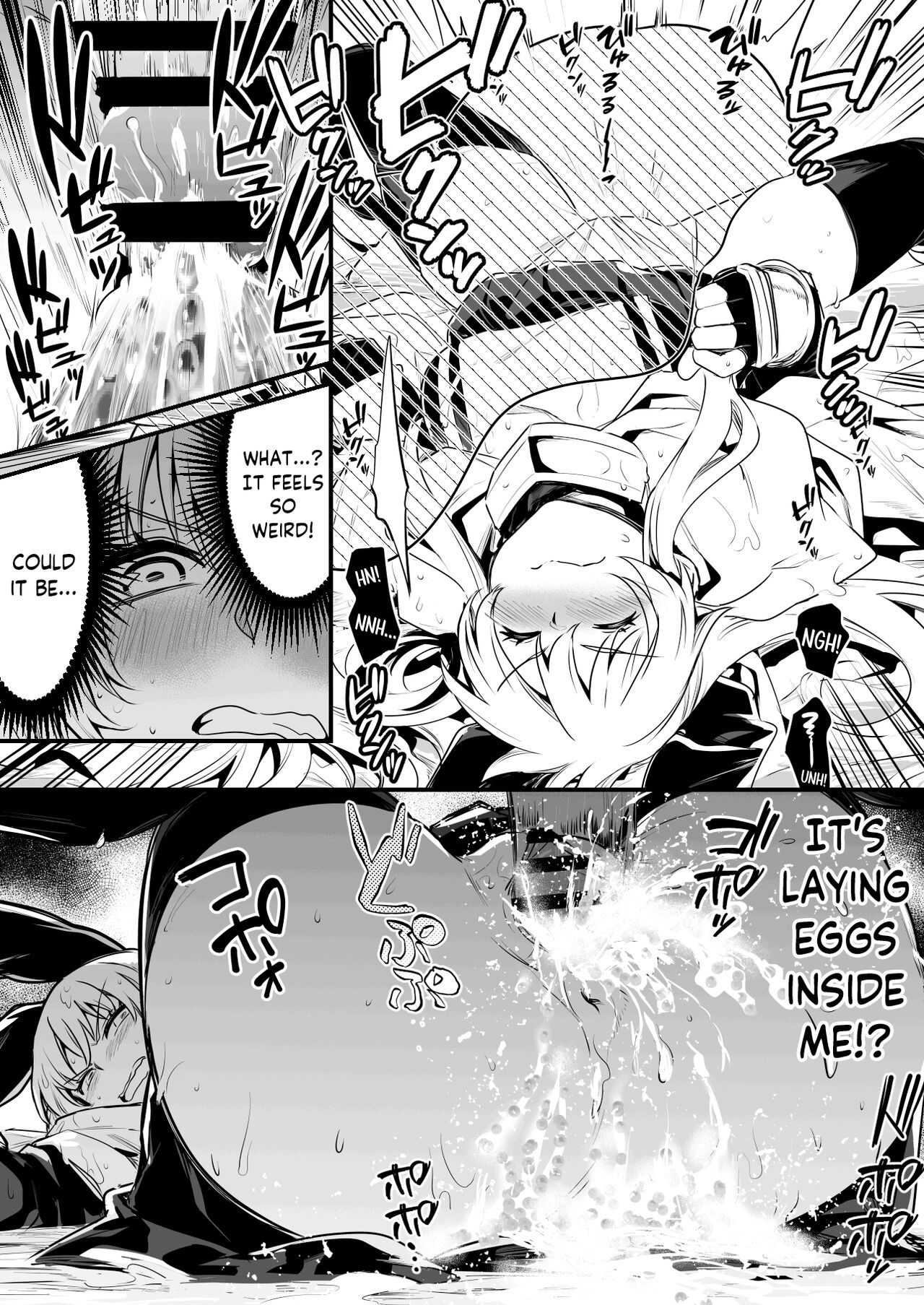 Kyodai Namekuji ni Sentouchuu Suki o Tsukarete Oshitaosarete Shimai, Koubi o Sarete Tamago to Seieki ga Majitta Mono o Chitsunai Ippai ni Sanran Sarete Shimau Boukensha-chan page 4 full