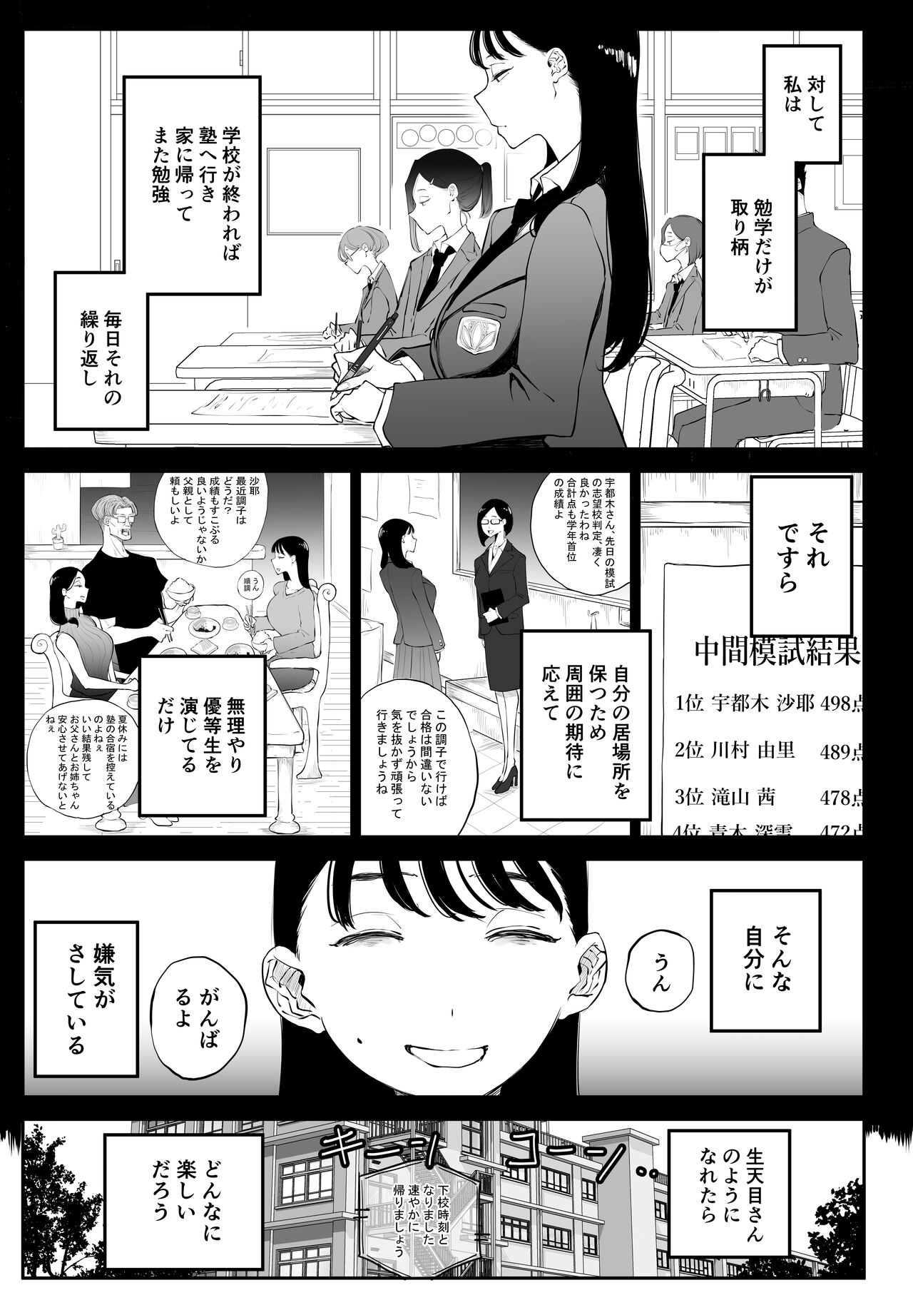 Yokkyuu Fuman Majime Joshi ga Class no Yariman Gal to Dosukebe H Shichau Hanashi page 8 full