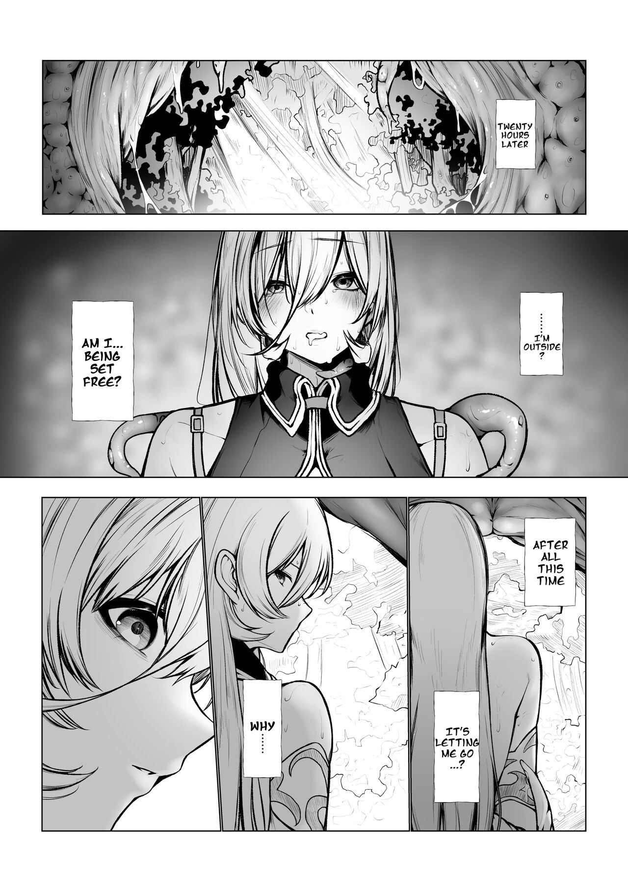 Shokushu ni Tsukamatchatta | Captured by Tentacles  English page 8 full