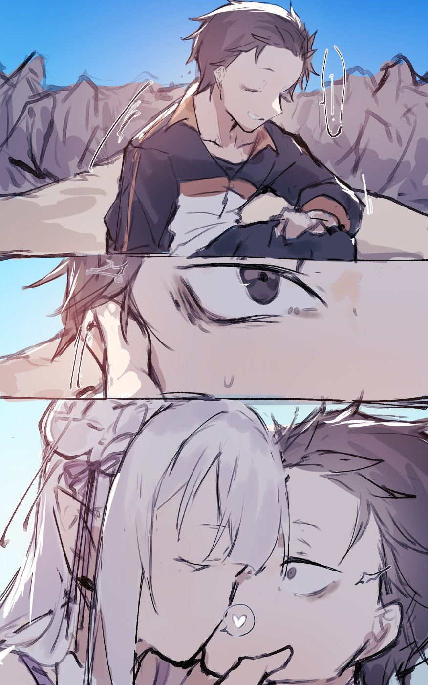 Emilia comforts Subaru page 3 full