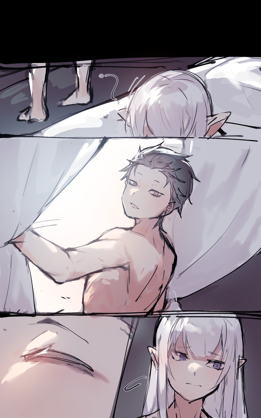 Emilia comforts Subaru page 8 full