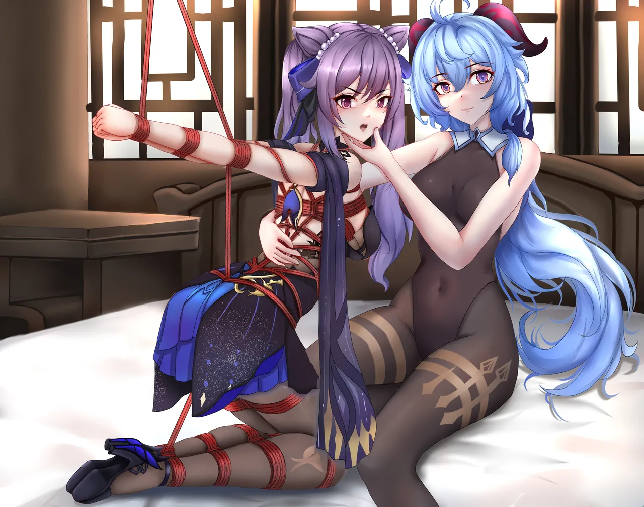 蝙蝠也月-刻晴和甘雨 page 4 full