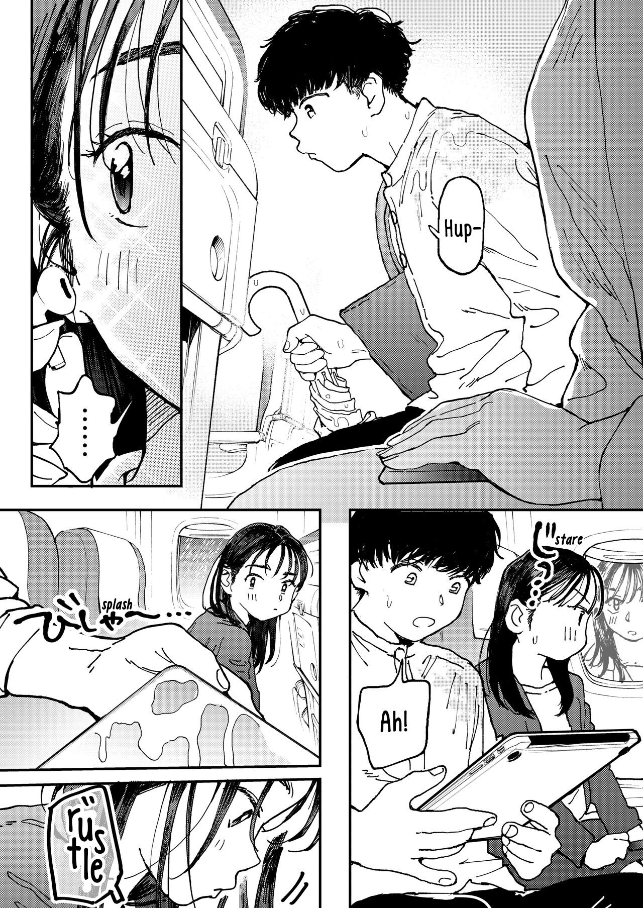 Muramura OL-san wa Hikouki no Naka demo Seiyoku o Mitashitai | Horny OL-san, even on an Airplane, Wants To Satisfy Her Sexual Desires page 4 full