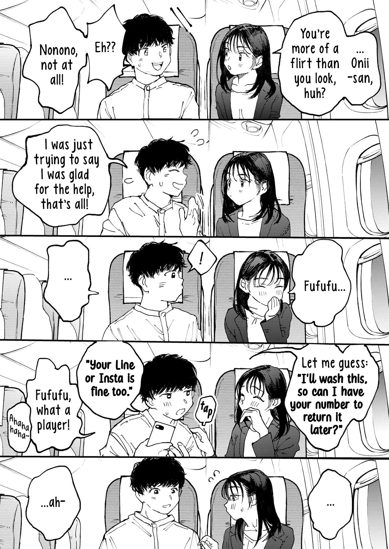 Muramura OL-san wa Hikouki no Naka demo Seiyoku o Mitashitai | Horny OL-san, even on an Airplane, Wants To Satisfy Her Sexual Desires page 8 full