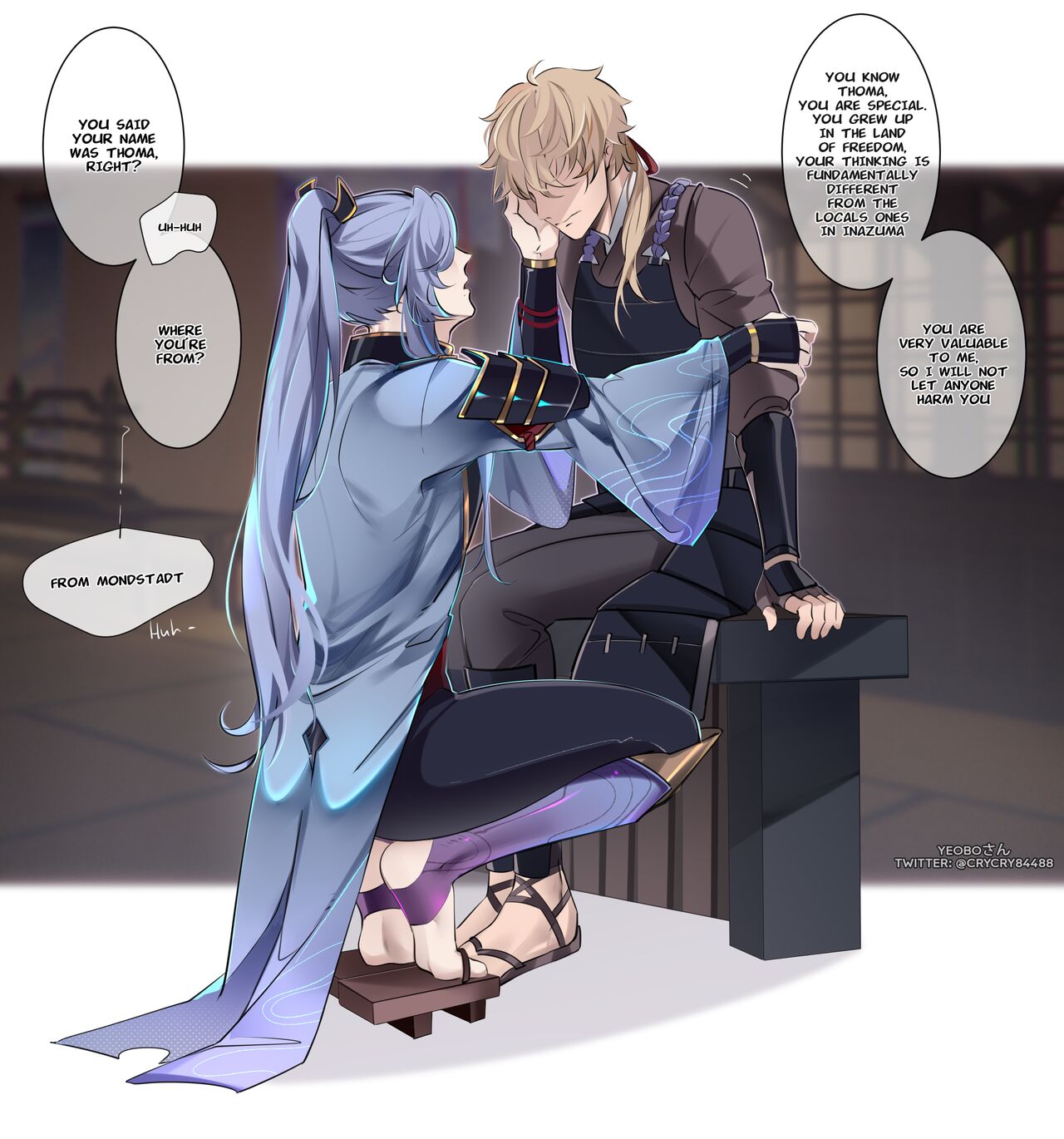 Ayato teasing Thoma page 5 full