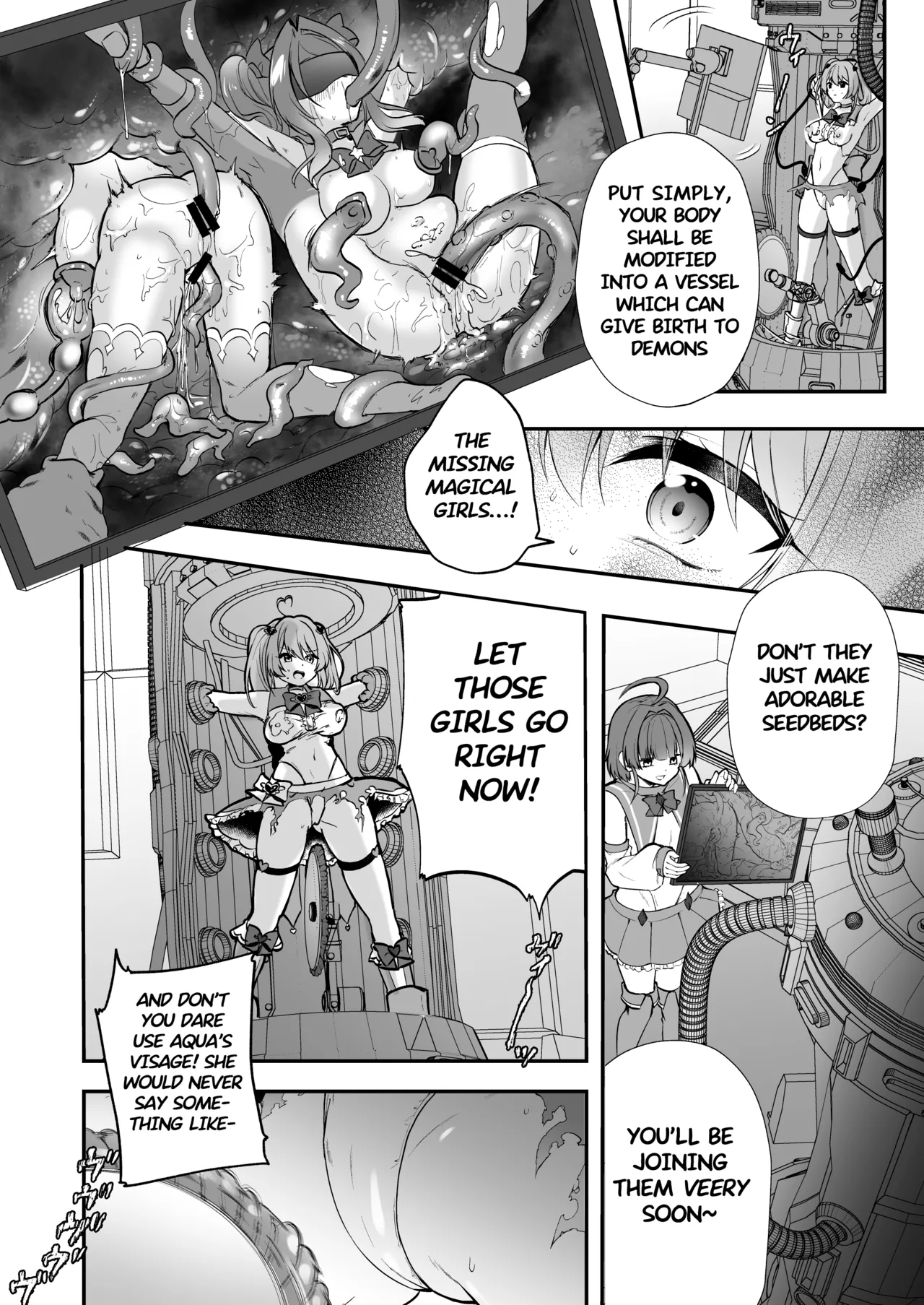 Magical Girl Evil Corruption Training Lab -Machine Rape Training Edition- | Mahou Shoujo Akuochi Choukyou Lab -Kikaikan Choukyou Hen- page 9 full