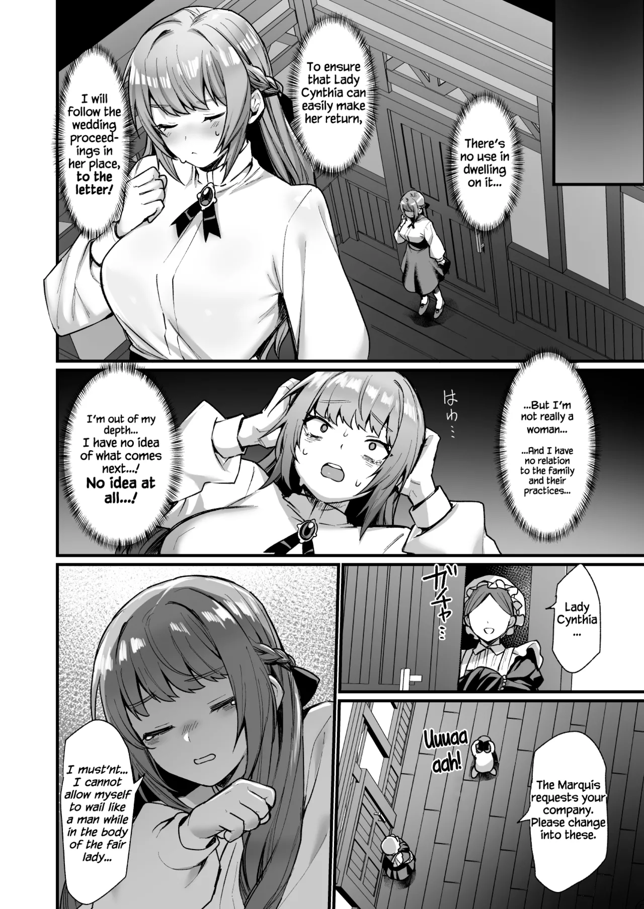 Goei Kishi no Irekawari Nyotaika Mission! | The Escort Knight's Bodyswapping Genderbending Mission! page 7 full