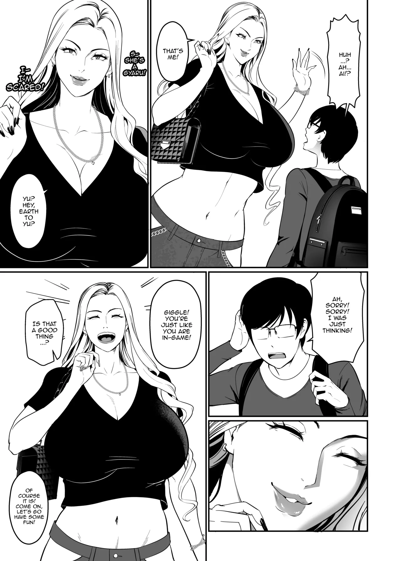 That Girl Who Was So Pure In-game Turned Out To Be a Tall Gyaru!? page 7 full