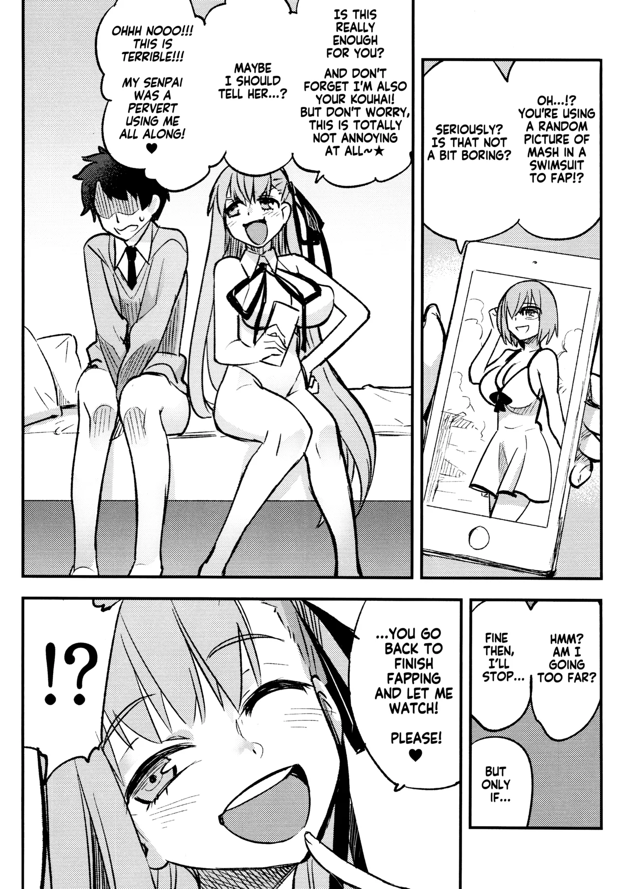 BB-chan ni Waraware Baka ni Sarenagara Shiko Shiko no Otetsudai o Sarete Saru Mitai ni Koshi Heko Heko shite Buzama Mudashasei Saserarechau Hon | The book where BB-Chan gave me humiliating fapping assistance and forced me to cum in the most pathetic way possible page 3 full