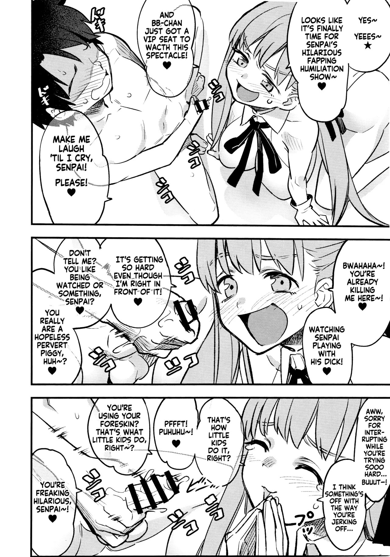 BB-chan ni Waraware Baka ni Sarenagara Shiko Shiko no Otetsudai o Sarete Saru Mitai ni Koshi Heko Heko shite Buzama Mudashasei Saserarechau Hon | The book where BB-Chan gave me humiliating fapping assistance and forced me to cum in the most pathetic way possible page 7 full