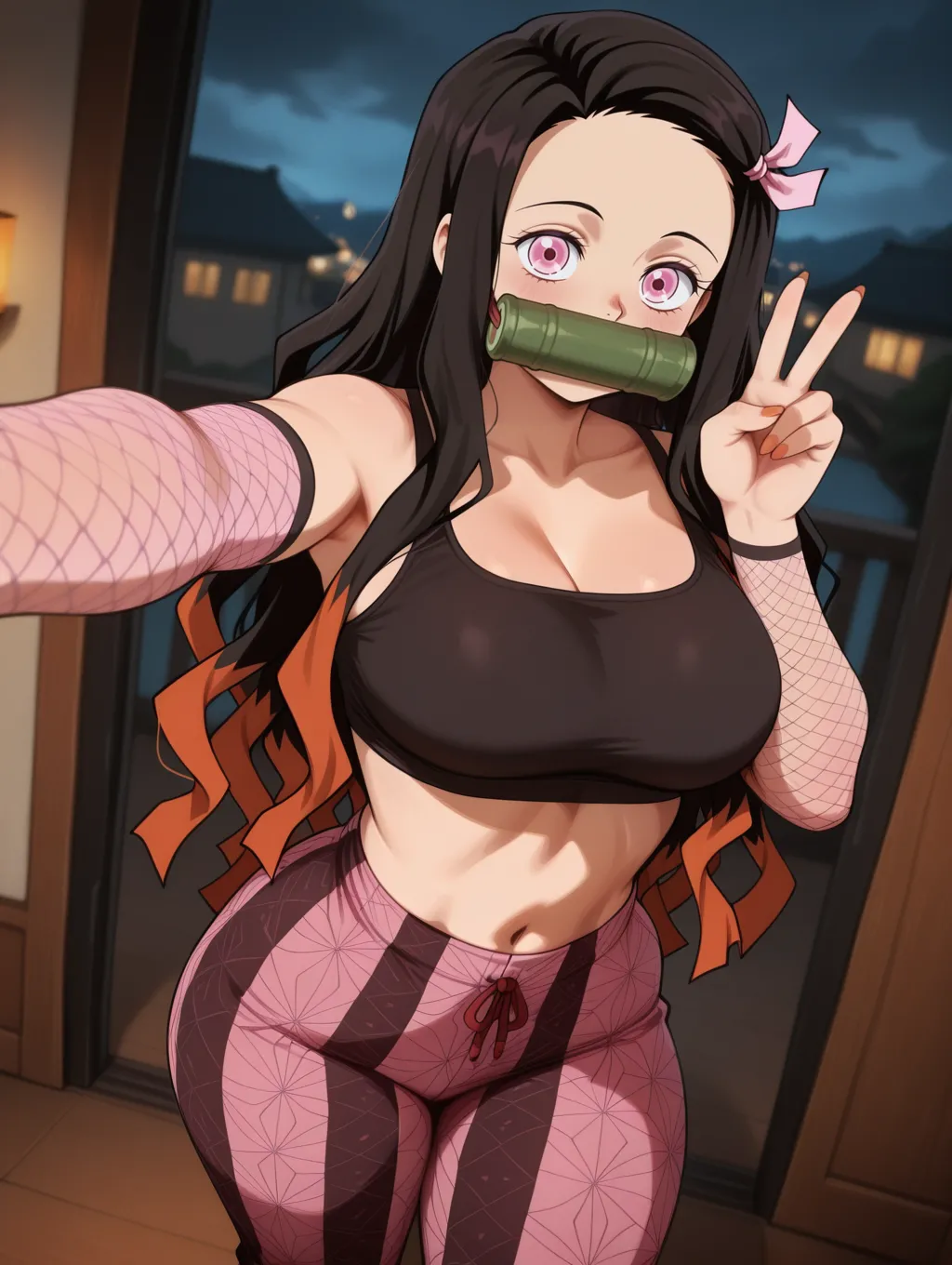 Nezuko | R-18 Challenge 🌸🔥 waifuinvoker ai generated page 1 full