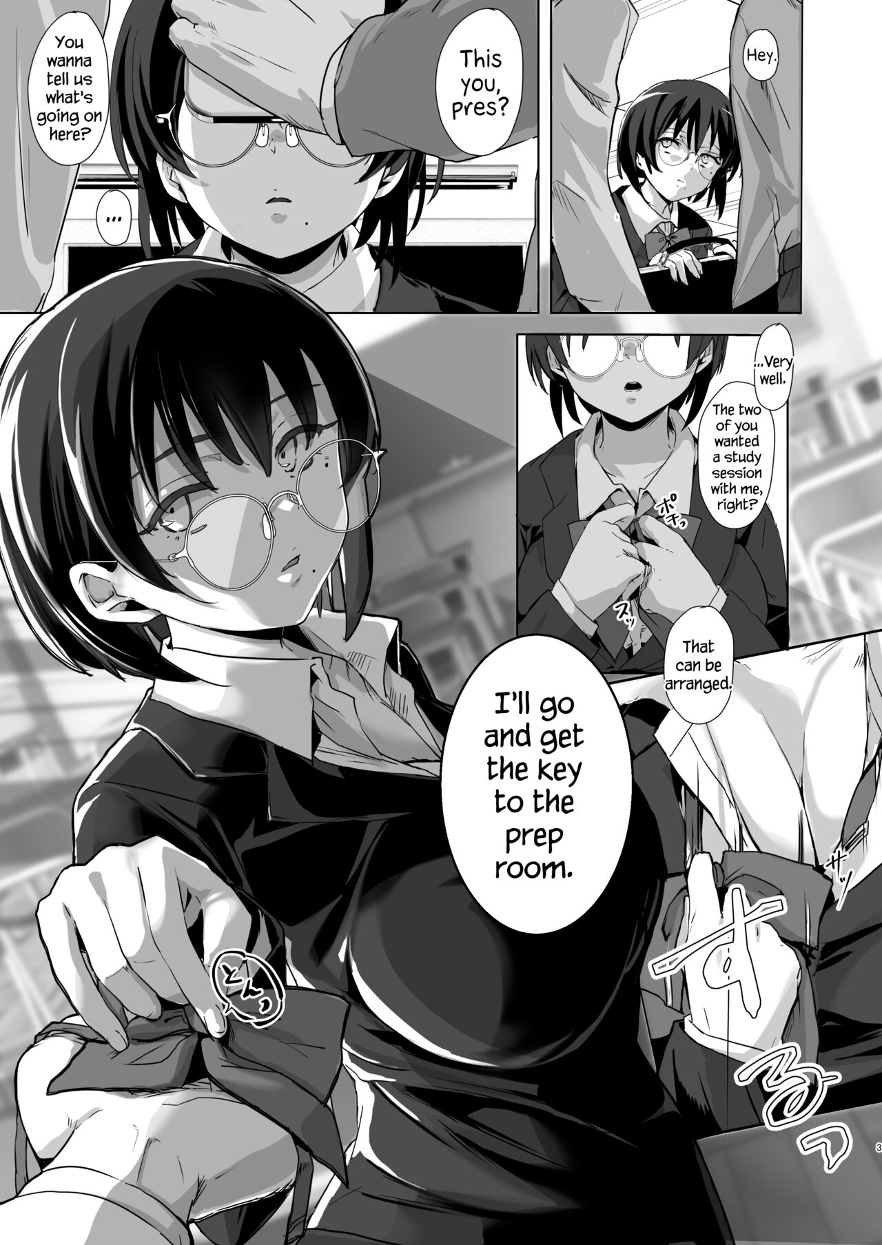 Benkyoukai wa Junbishitsu de | Study Session in the Prep Room page 4 full