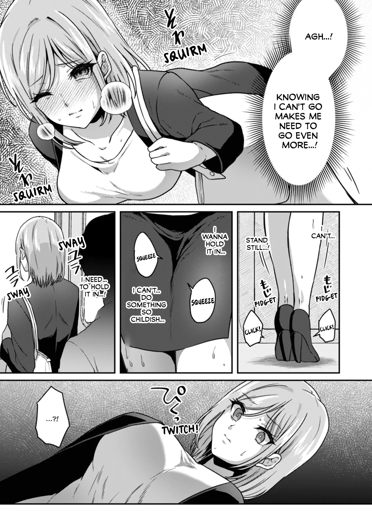 Manin Densha de Shikkin Sunzen!? Chikan Danshi no Ijiwaru na Yubi de Ikasare Tsuzuketa OL | Almost Pissing on a Crowded Train?! #1-16 page 7 full