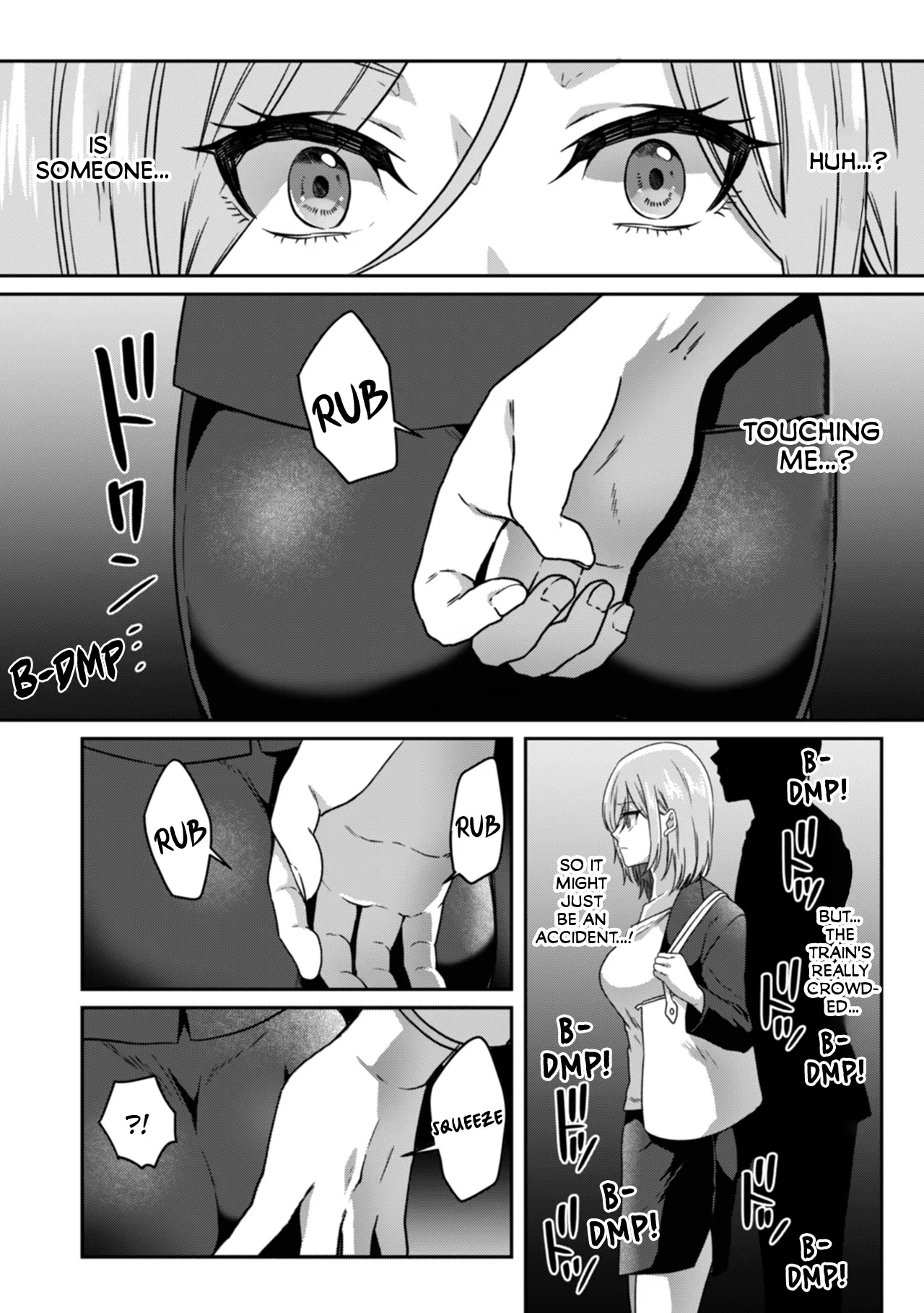 Manin Densha de Shikkin Sunzen!? Chikan Danshi no Ijiwaru na Yubi de Ikasare Tsuzuketa OL | Almost Pissing on a Crowded Train?! #1-16 page 8 full