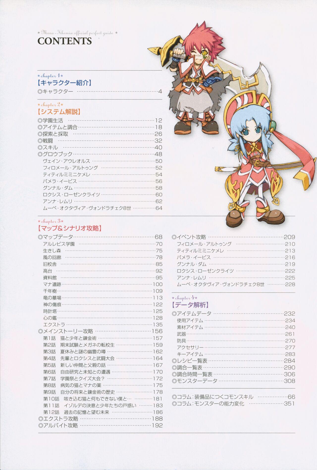 Mana Khemia: Alchemists of Al-Revis Official Perfect Guide page 2 full