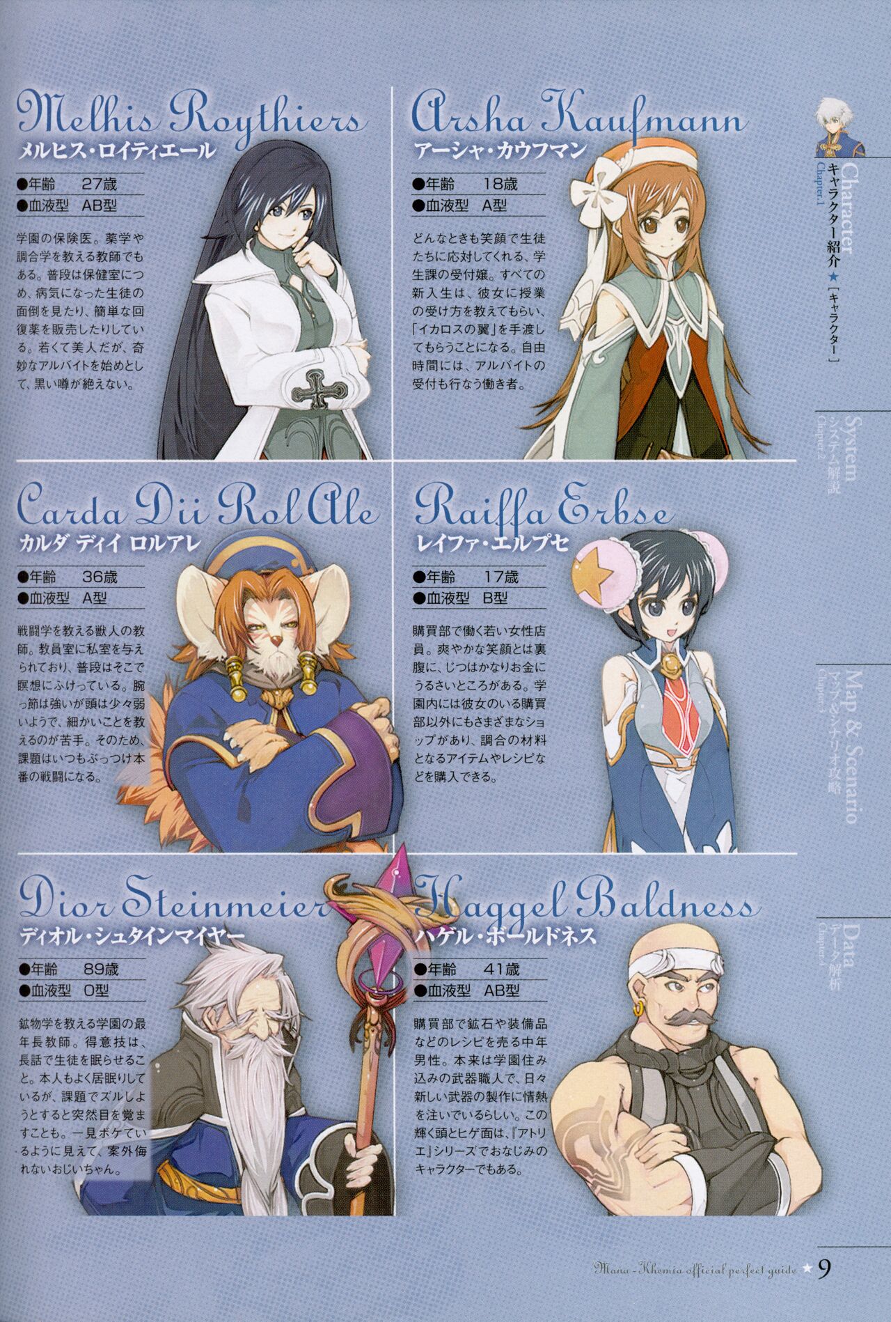 Mana Khemia: Alchemists of Al-Revis Official Perfect Guide page 9 full