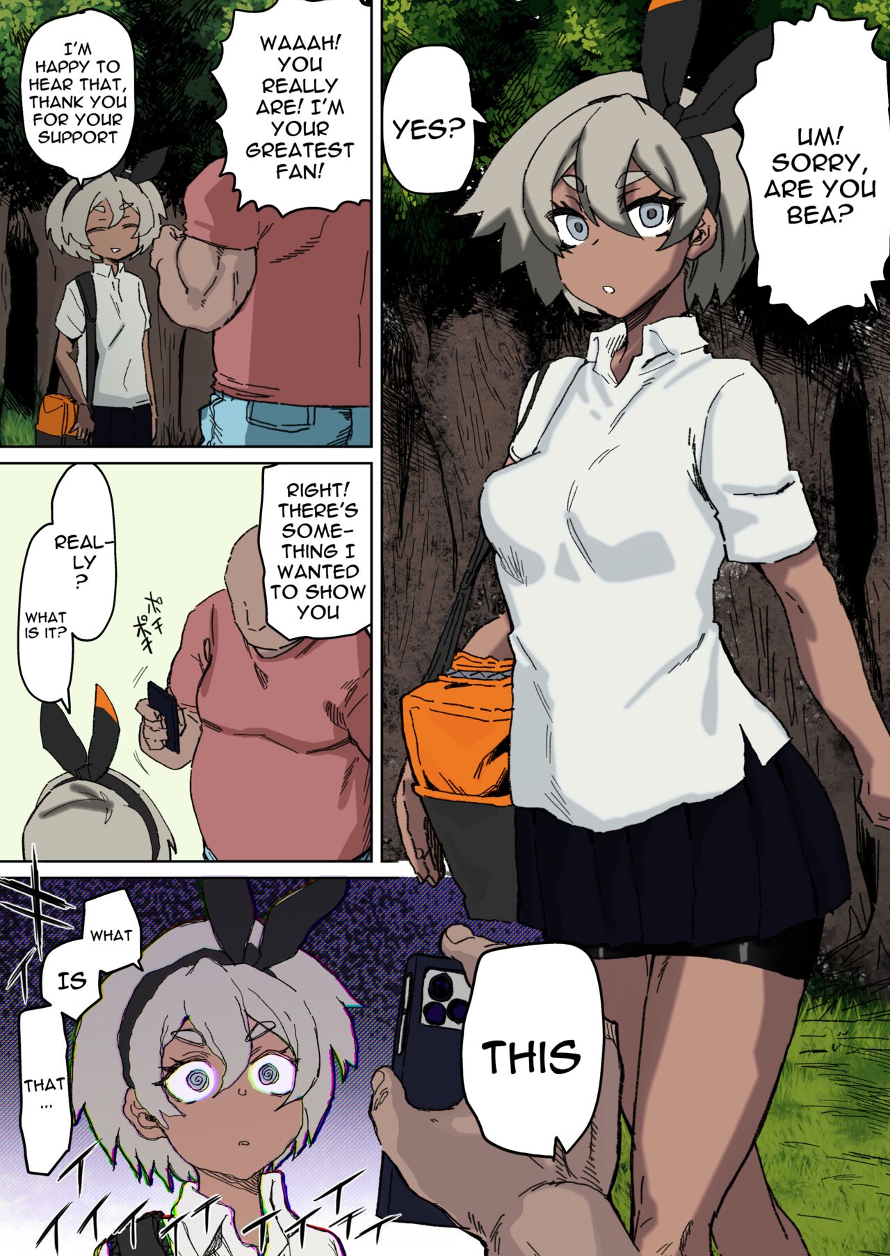 Saitou-chan to Fan to no Fureai | Bea Gets Physical With Her Fans page 1 full