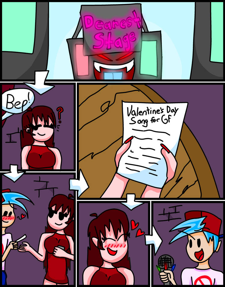 The Crystal Mic: Chapter 1: Girlfriend fnf page 2 full