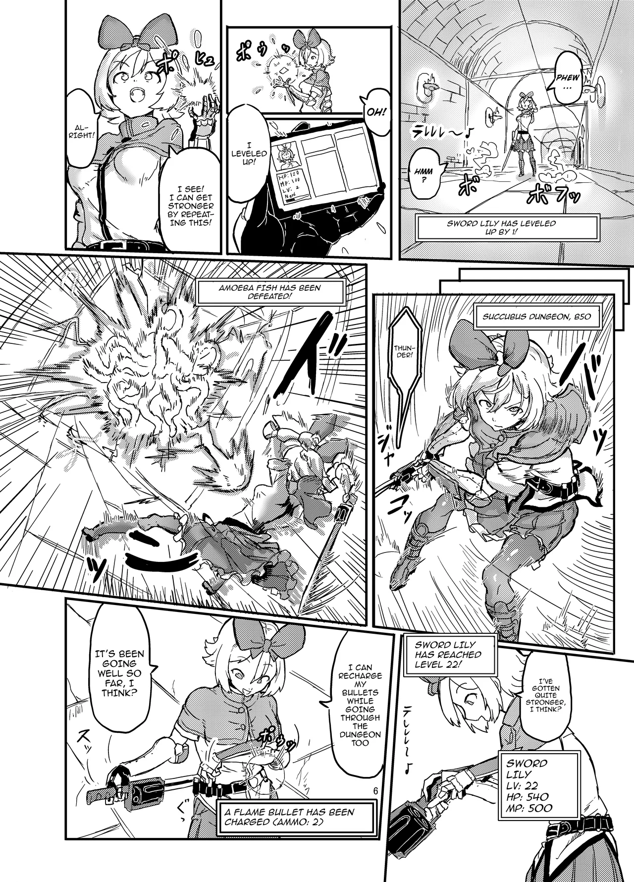 Futanari Mahou Shoujo Sword Lily in Inma Dungeon /  Futanari Magical Girl Sword Lily in The Succubus Dungeon page 7 full