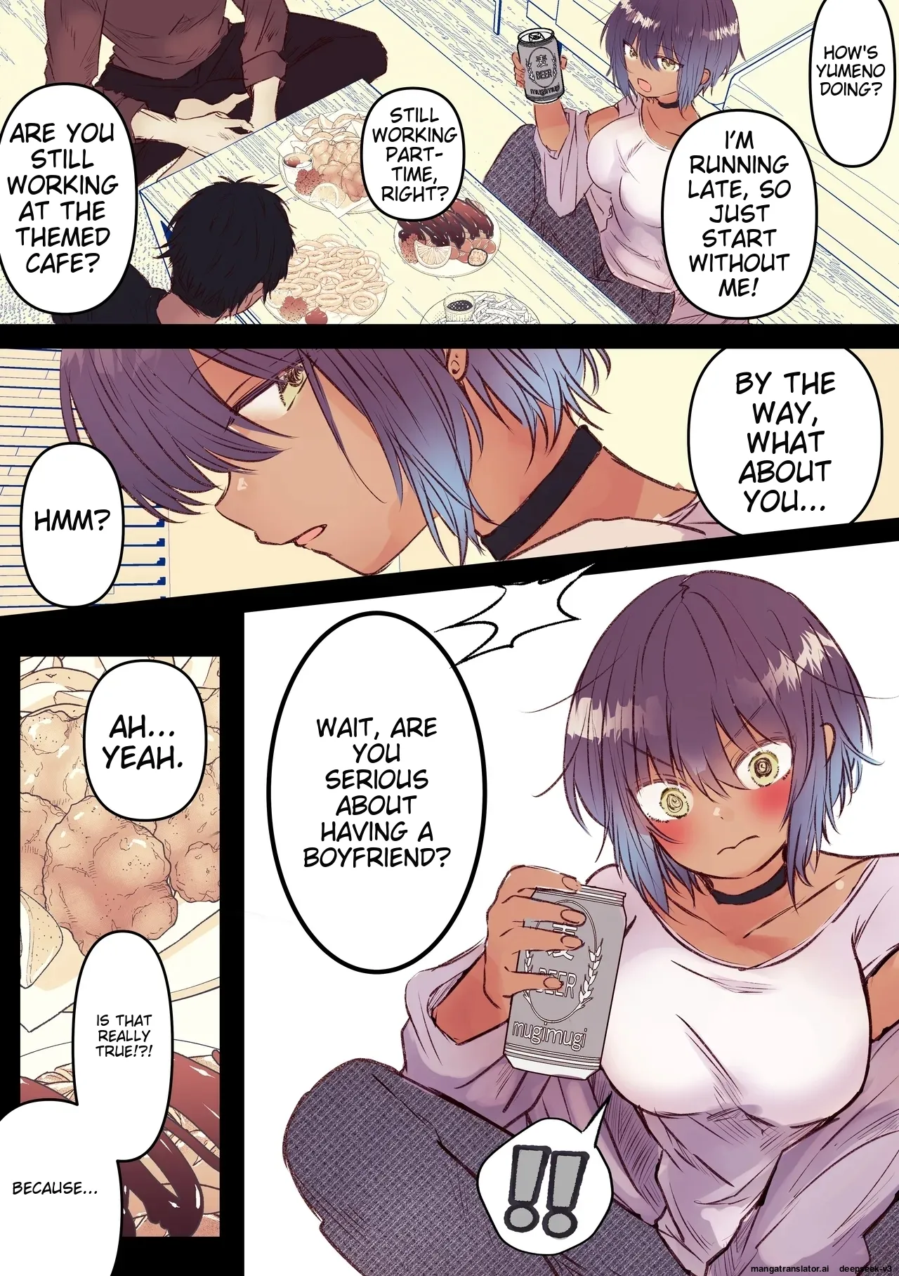 Boyish de Kyonyuu na Kanojo ga Mukashi no Otoko Tomodachi to Nomikai ni Itta Kiri page 3 full